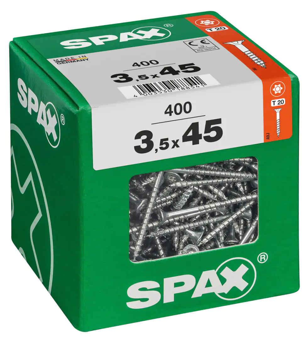 Spax Universalschrauben 3.5 x 45 mm TX 20 - 400 Stk.