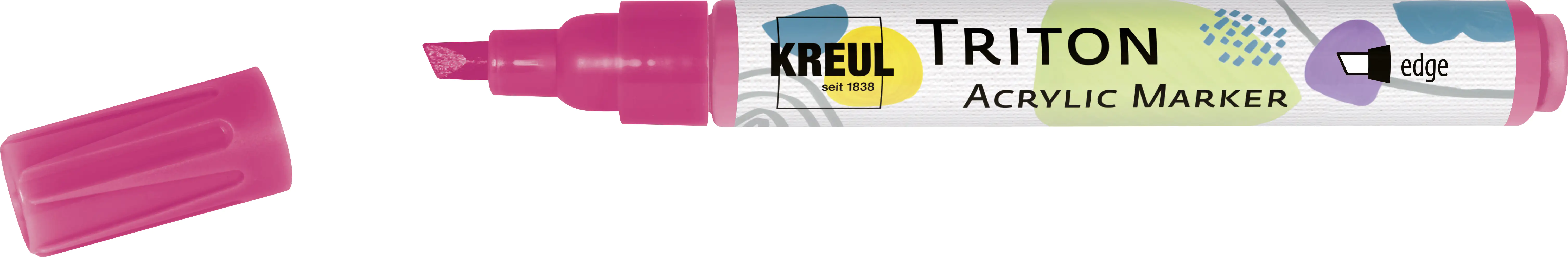 4000798178635 Kreul Triton Acrylic Paint Marker Fluoreszierend pink