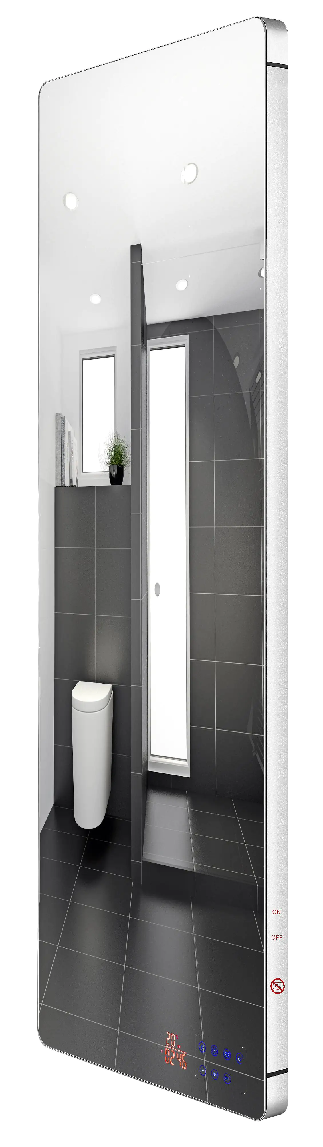 Jollytherm Infrarot Heizkörper Spiegel 500 Watt, 120x45 cm, Touchdisplay