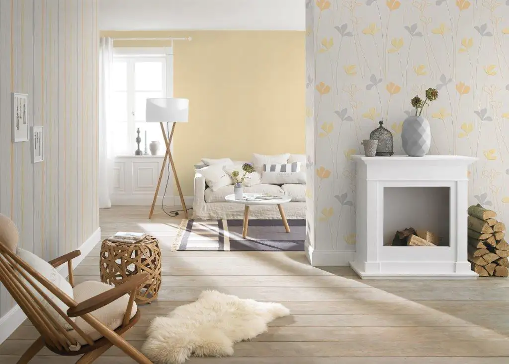 Rasch Vinyltapete 240603 Selection blumen gelb 10,05 x 0,53 m