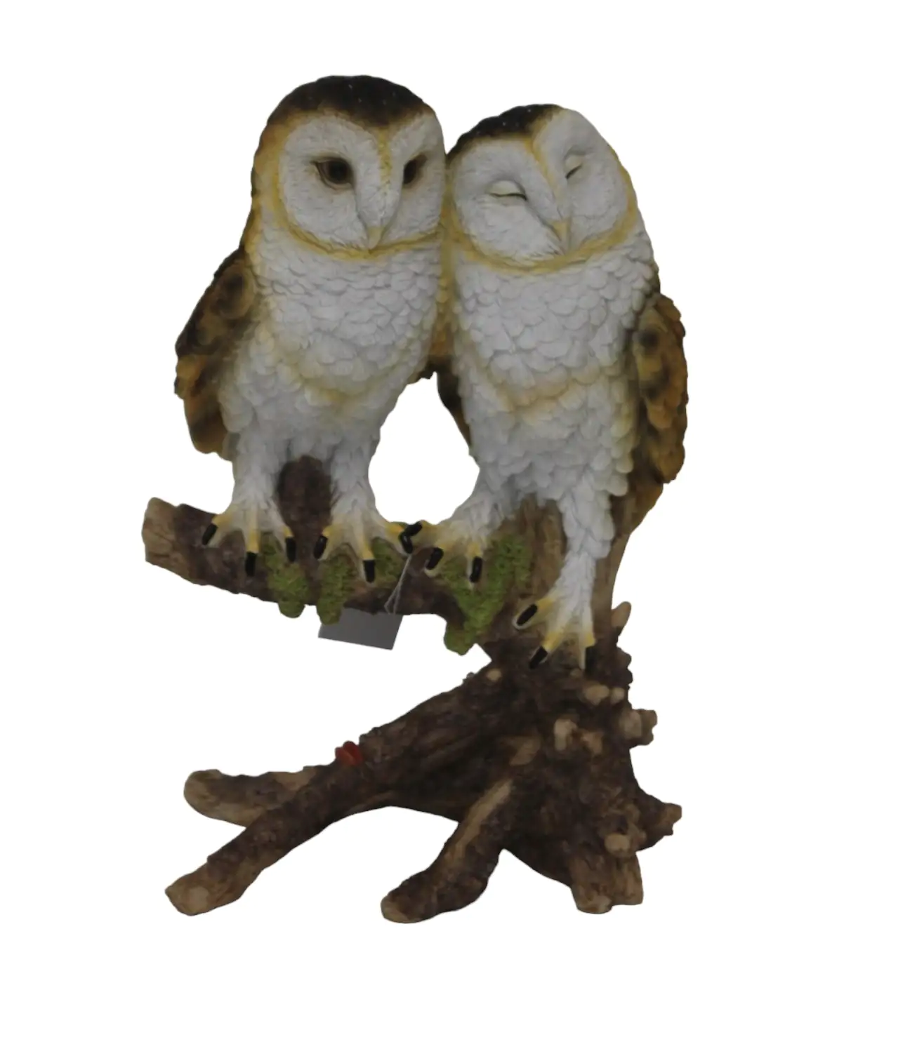 Figur Eulenpaar Polyresin 33 x 26 x 18 cm braun