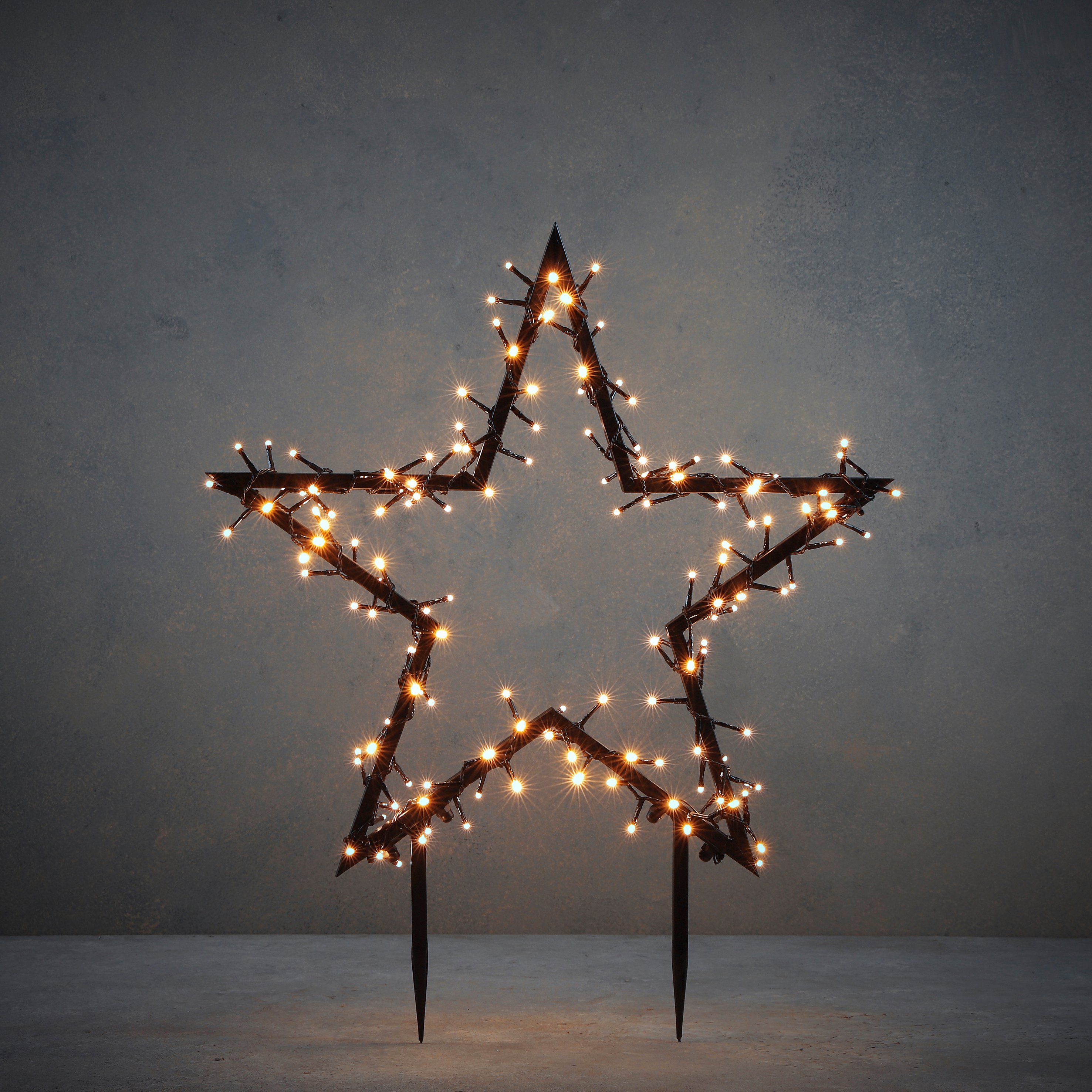 Luca Lighting Gartenstecker Stern beleuchtet 150 LED 60 x 73 cm