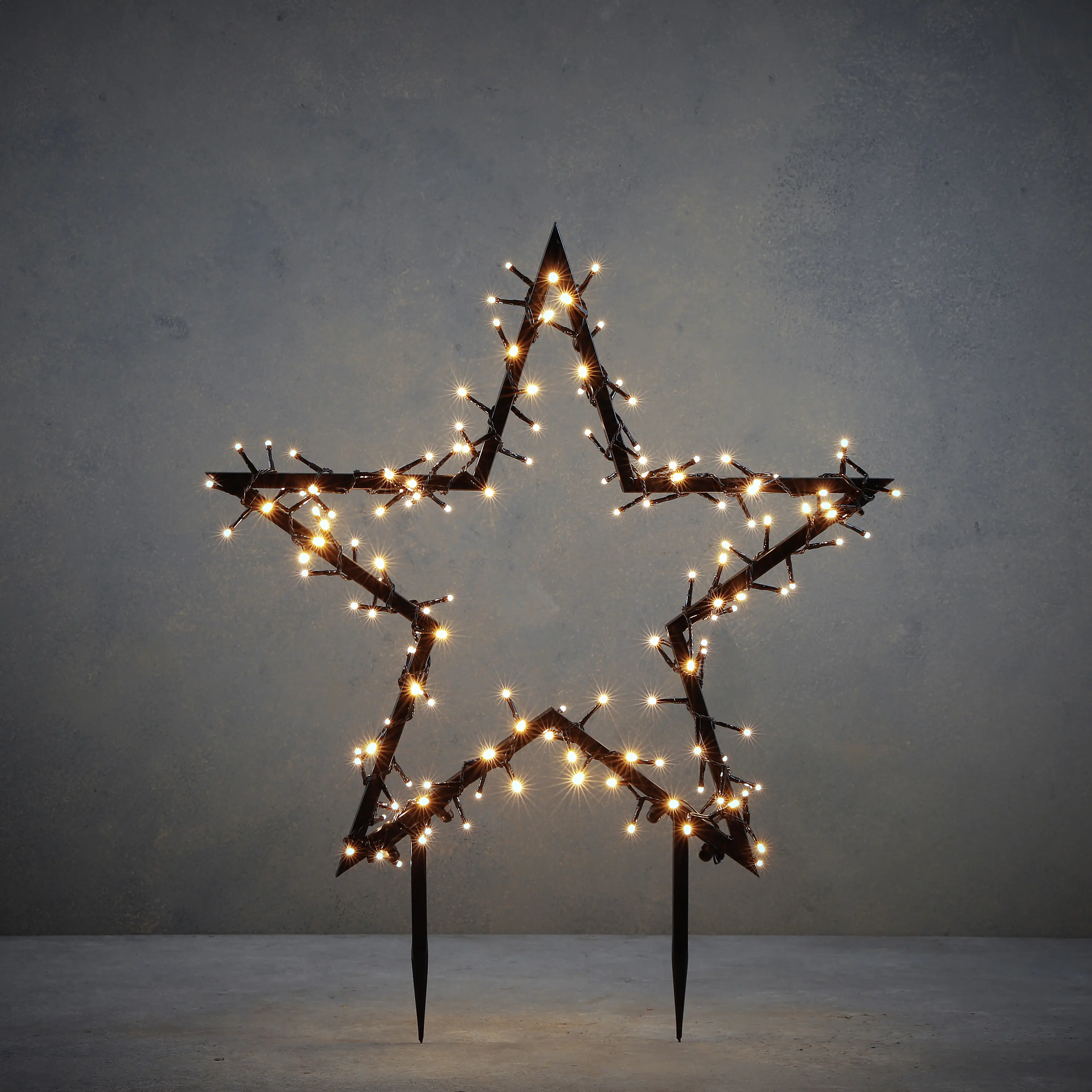 Luca Lighting Gartenstecker Stern beleuchtet 150 LED 60 x 73 cm