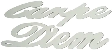 Schriftzug XL Carpe Diem weiß 76 x 29 cm