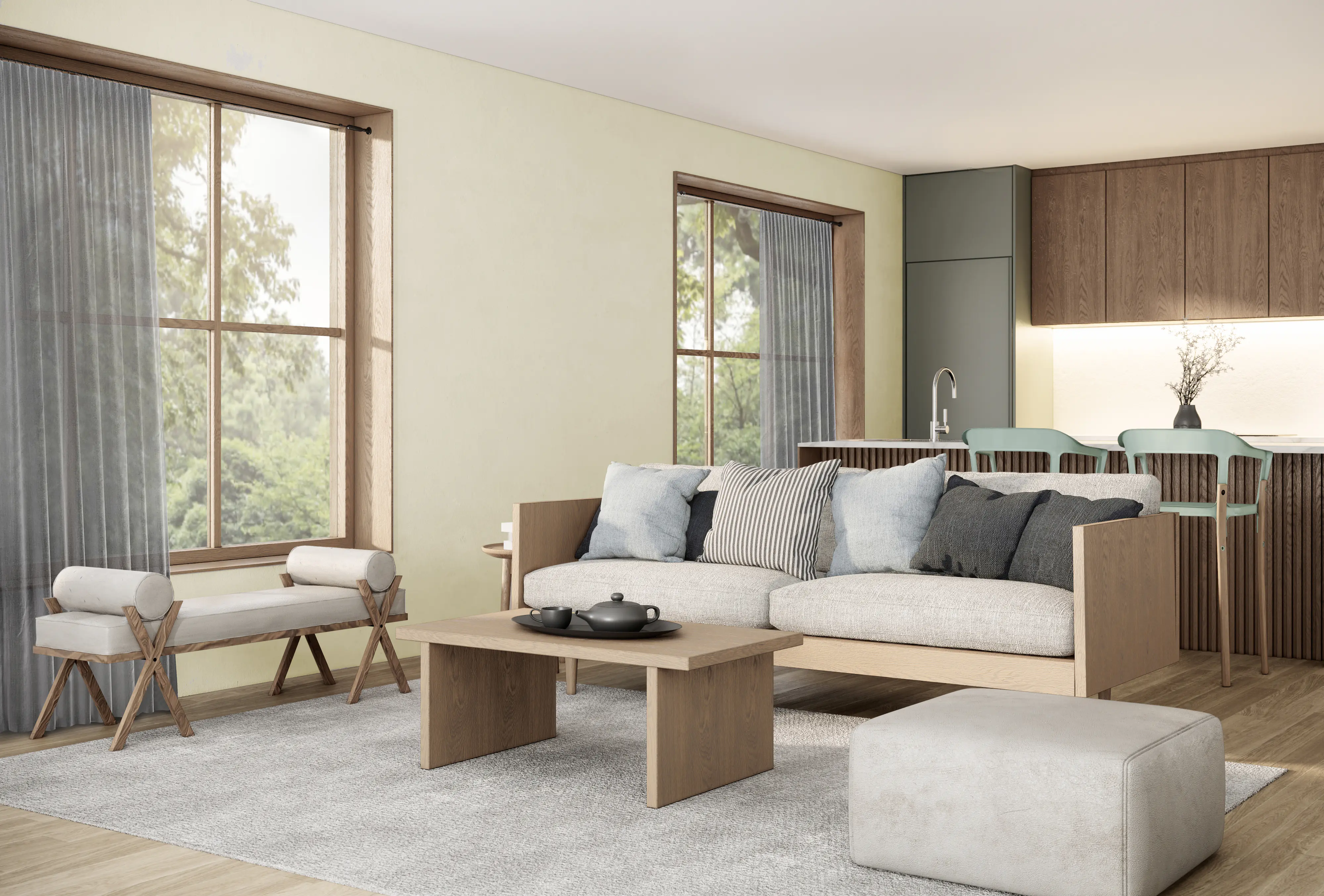 Gardinia Seilspanngarnitur Race schwarz-matt 5 m