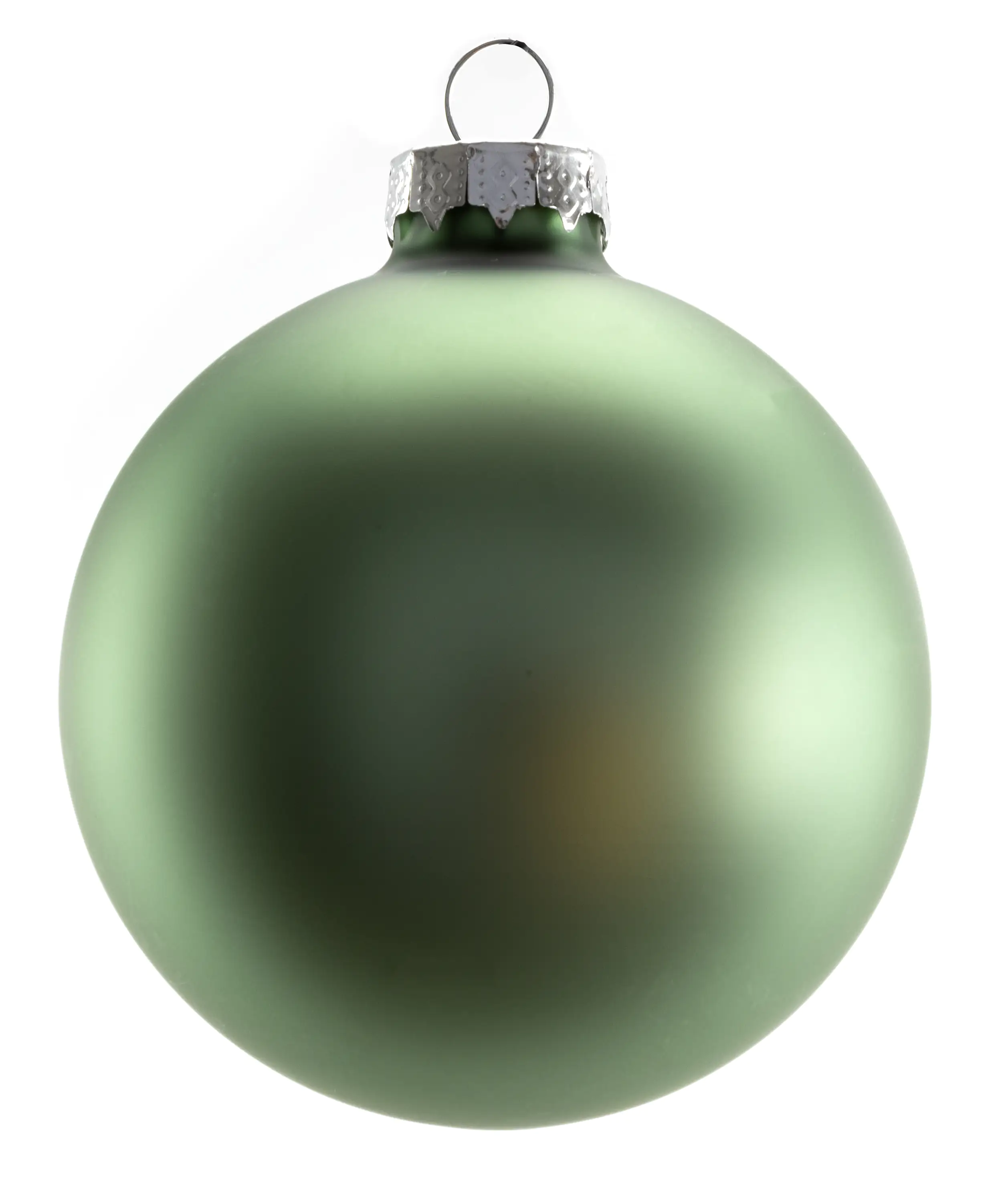 TrendLine Weihnachtskugeln aus Glas Ø 8 cm salbeigrün 6 Stück