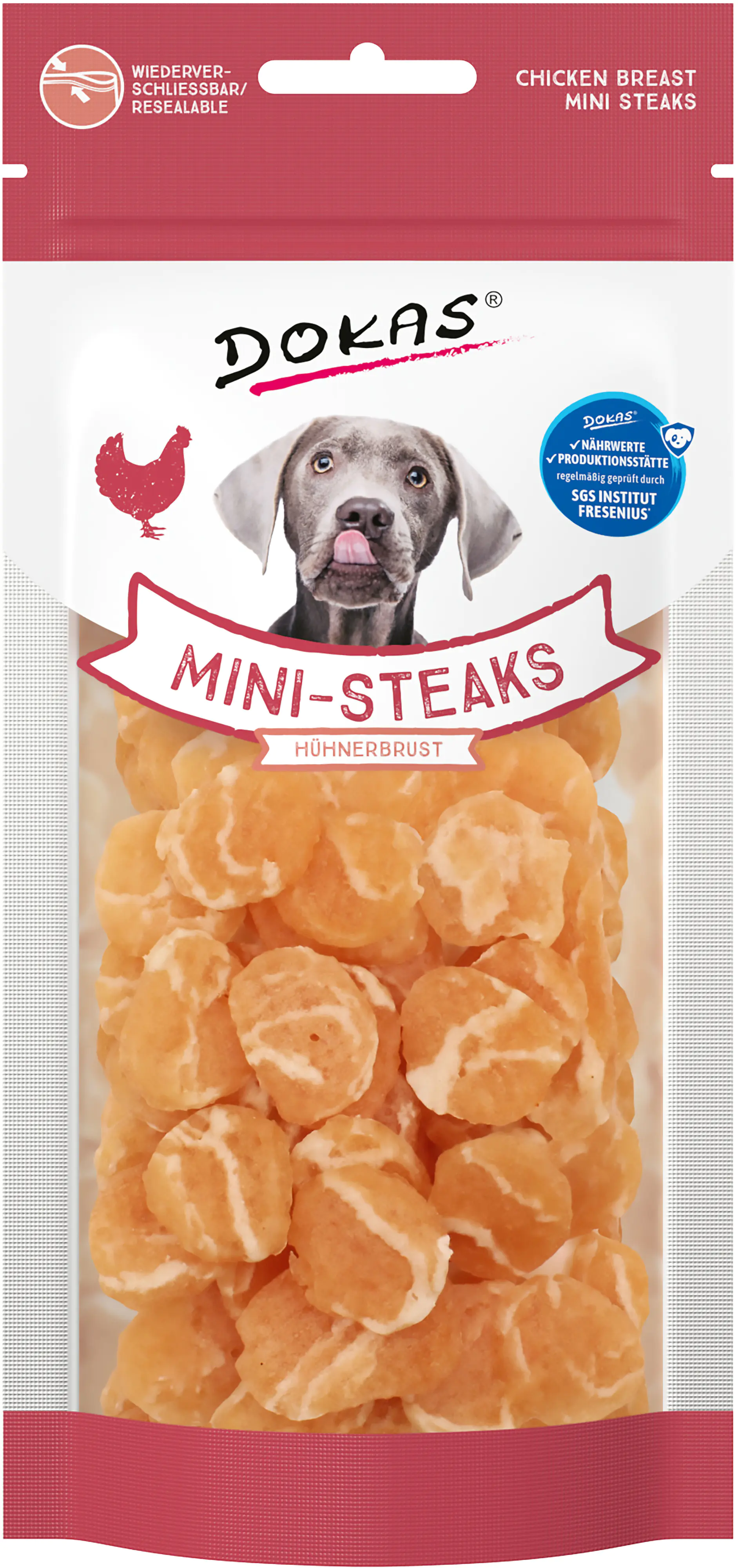 Dokas Mini Steaks Hühnerbrust 50g (Hund) kaufen Globus Baumarkt