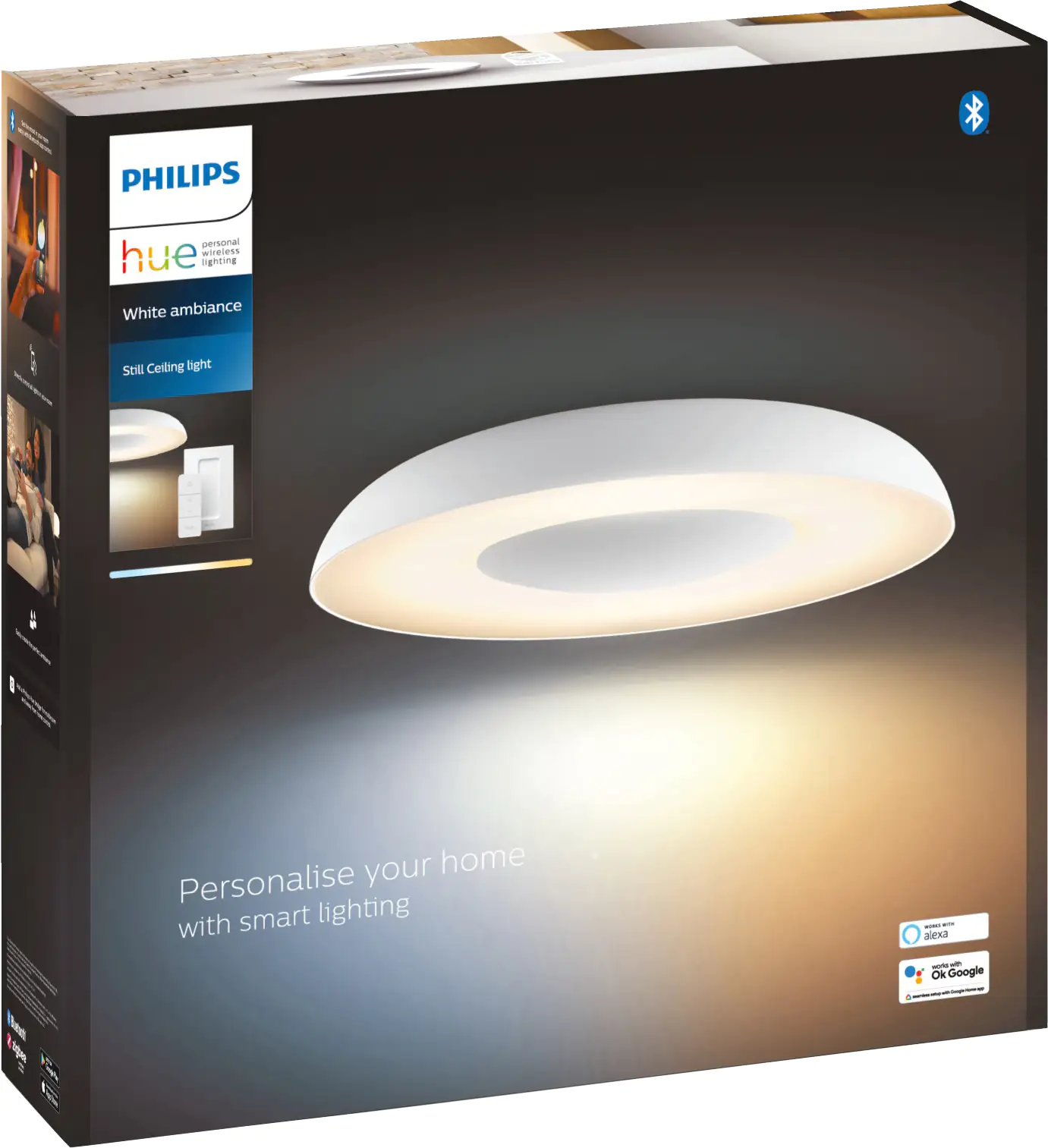 Philips Hue LED Deckenleuchte White Ambiance Still rund weiß 39,1 cm Philips Hue LED Deckenleuchte White Ambiance Still rund weiß 39,1 cm