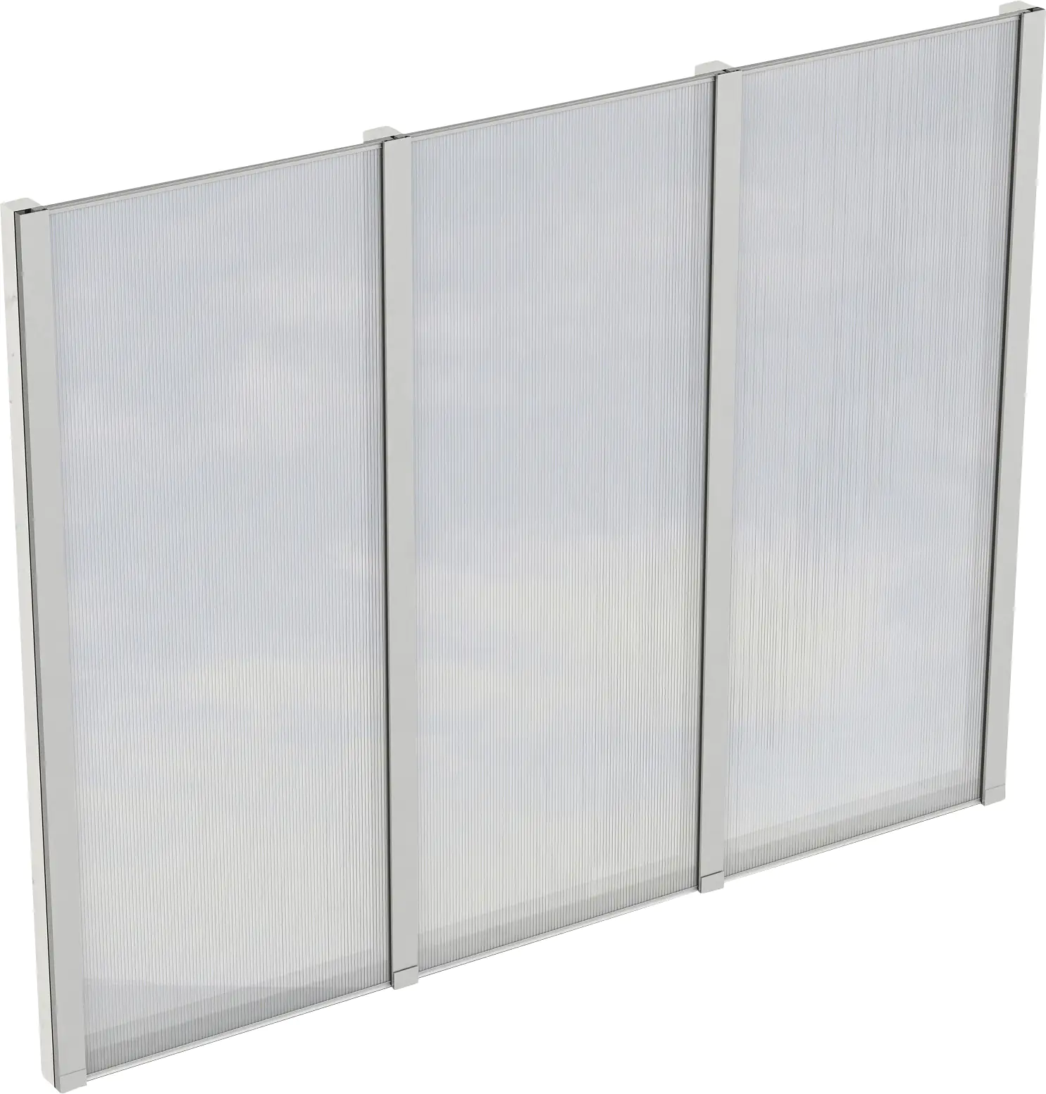 SKAN HOLZ Seitenwand m. Polycarbonatplatten 243 x 200 cm Fichte