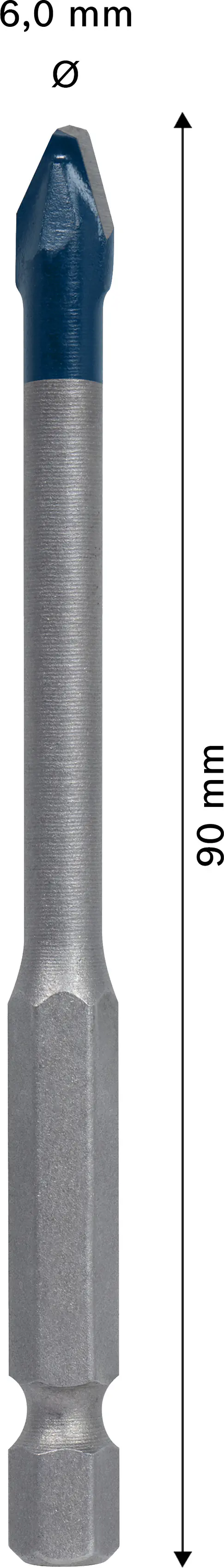 Bosch Expert Fliesenbohrer HEX-9 HardCeramic Ø 6 x 90 mm