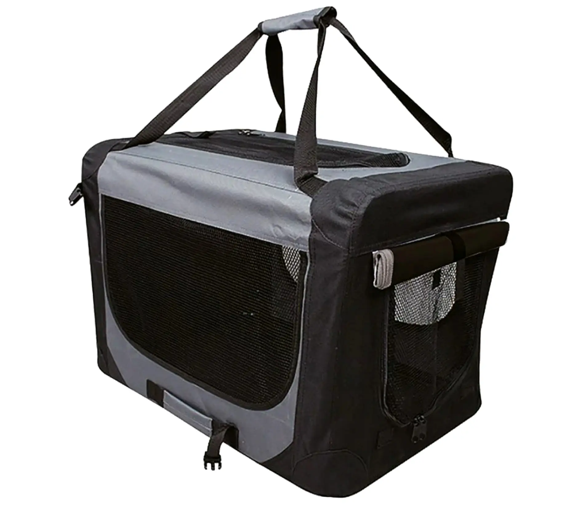 Trendline Hundetransportbox S schwarz-grau