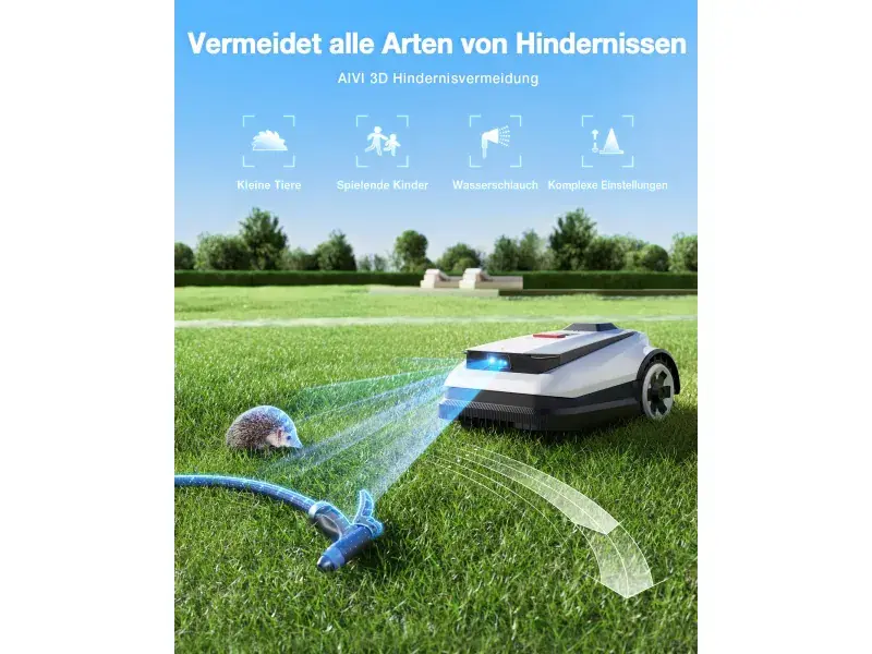 Ecovacs Mähroboter GOAT O800 RTK - 22 cm Schnittbreite 800 m² inkl. Ladestation