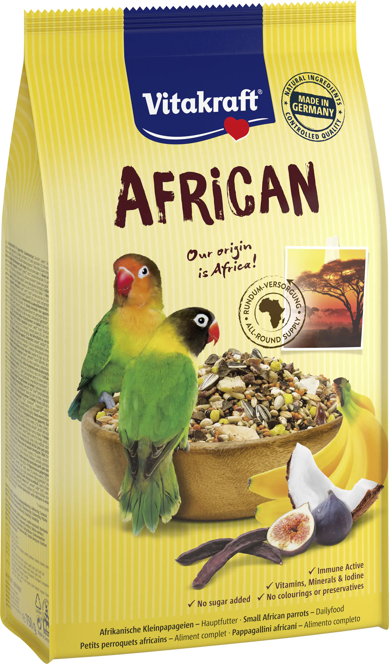 Vitakraft AFRICAN afrik. Kleinpapagei 750 g