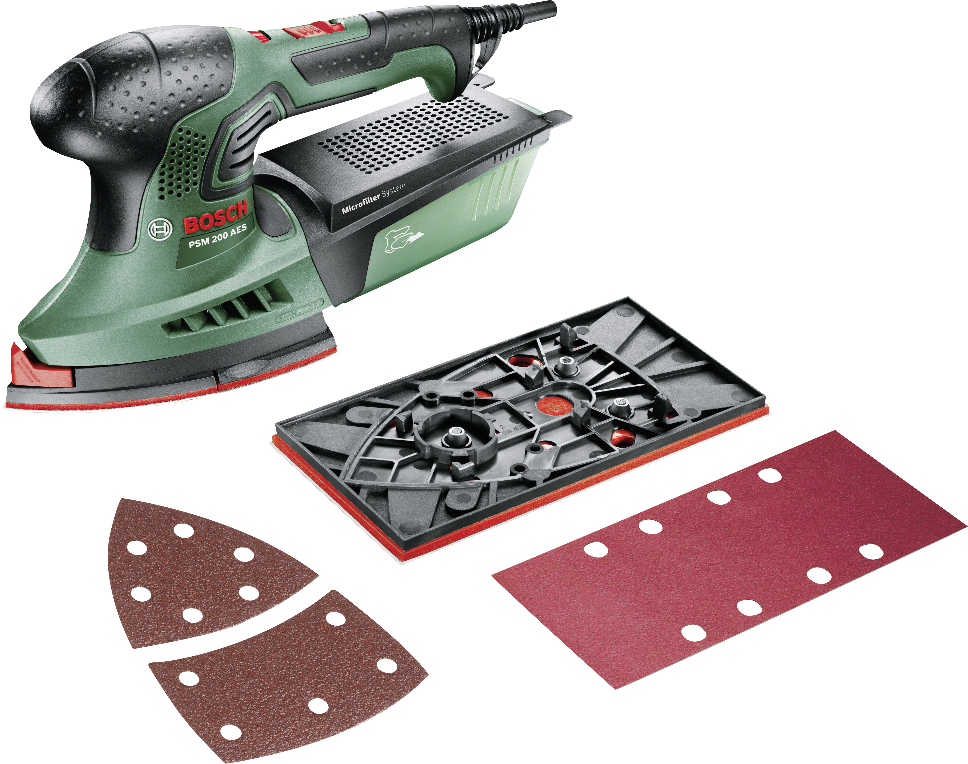 Bosch Multischleifer PSM 200 AES 200 W, inkl. Zubehör, im Koffer Bosch Multischleifer PSM 200 AES 200 W, inkl. Zubehör, im Koffer
