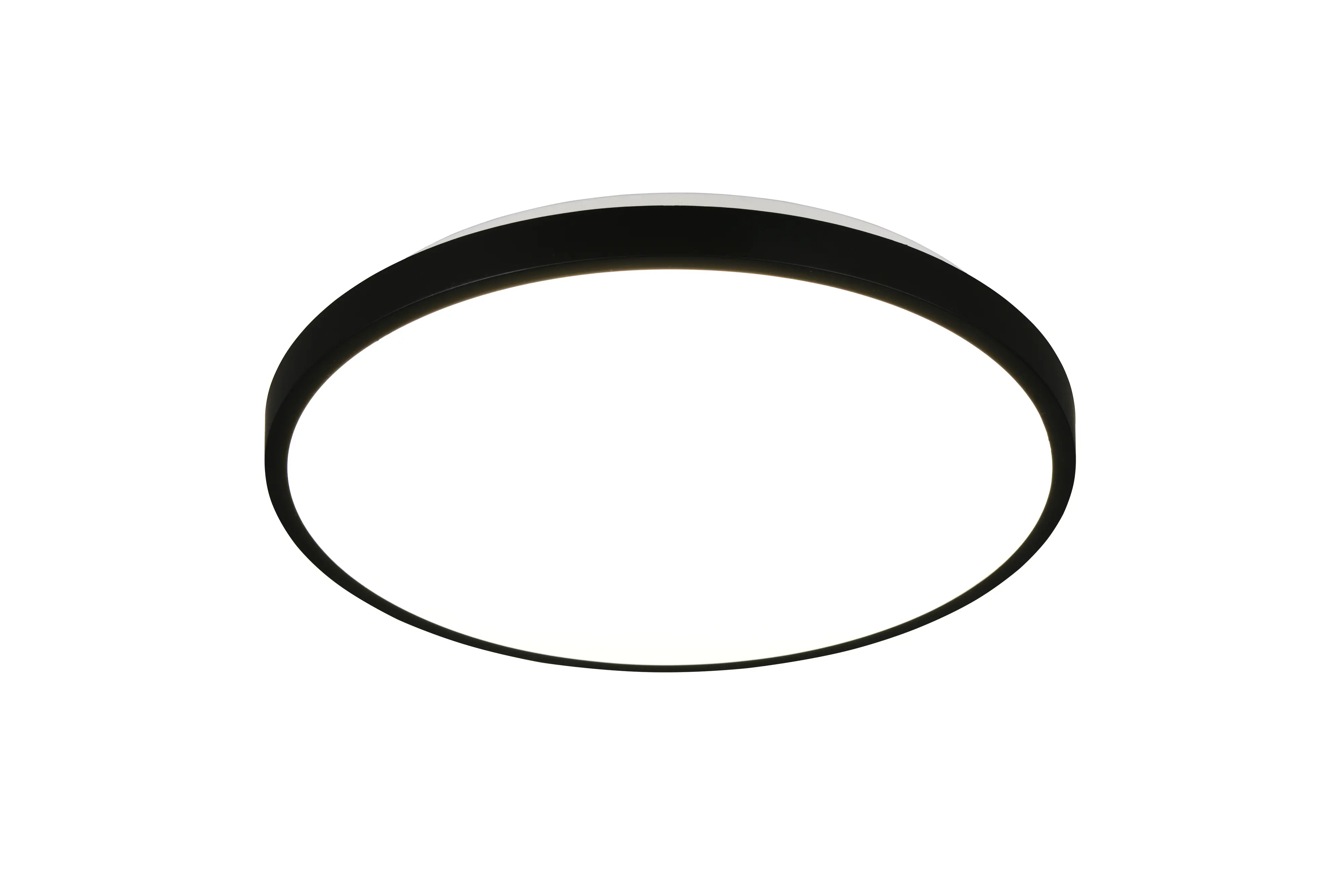 Reality LED-Deckenleuchte Anvi Ø38,5 cm schwarz matt neutralweiß
