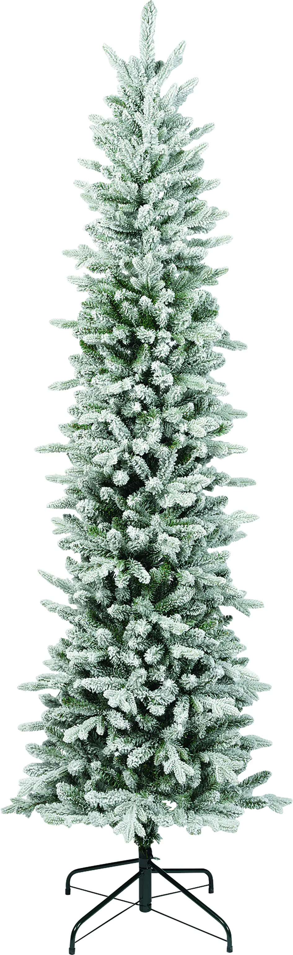 Everlands künstlicher Weihnachtsbaum Slim 210 cm grün weiß