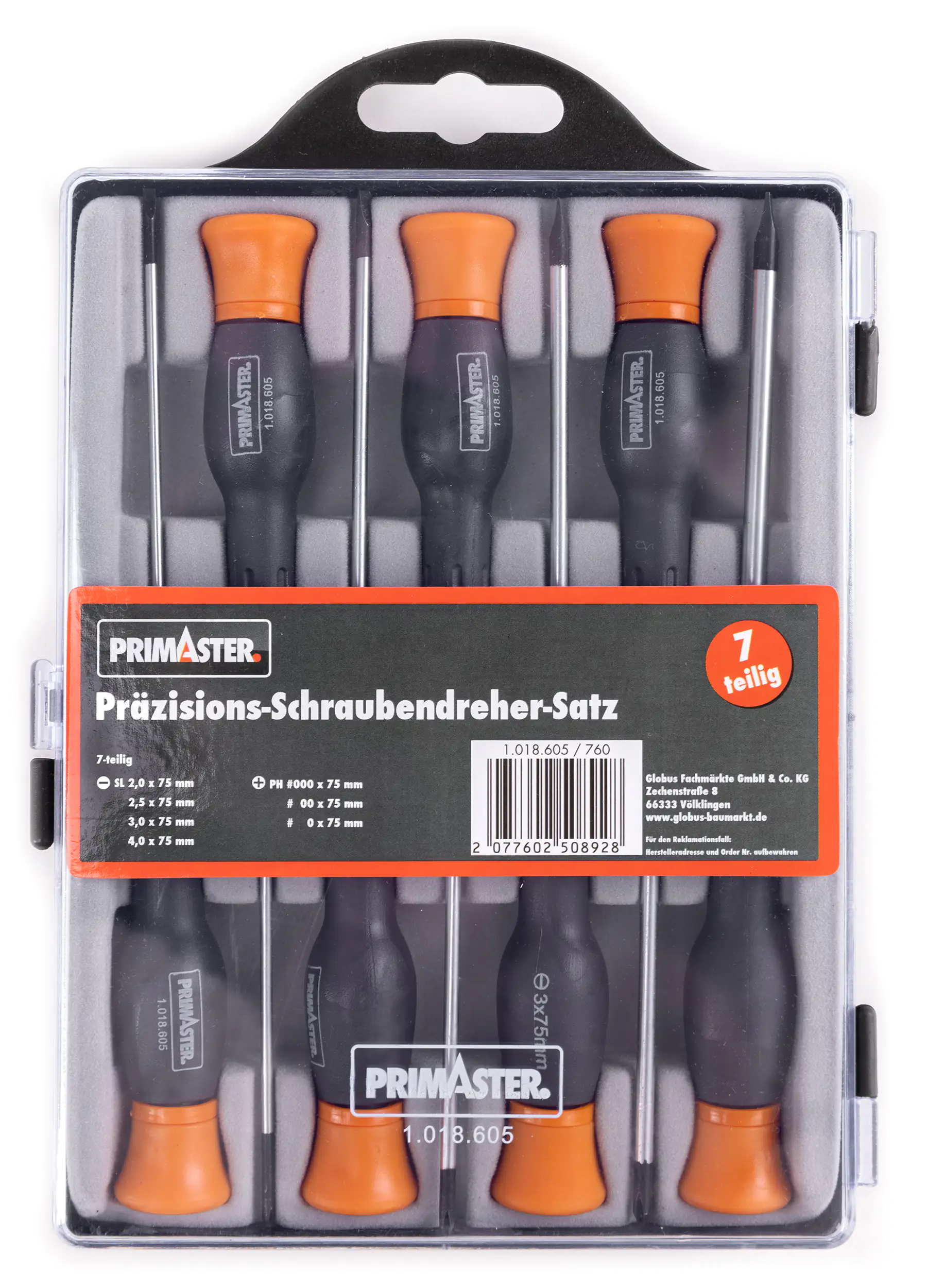 Primaster Präzisions-Schraubendreher-Set 7-teilig