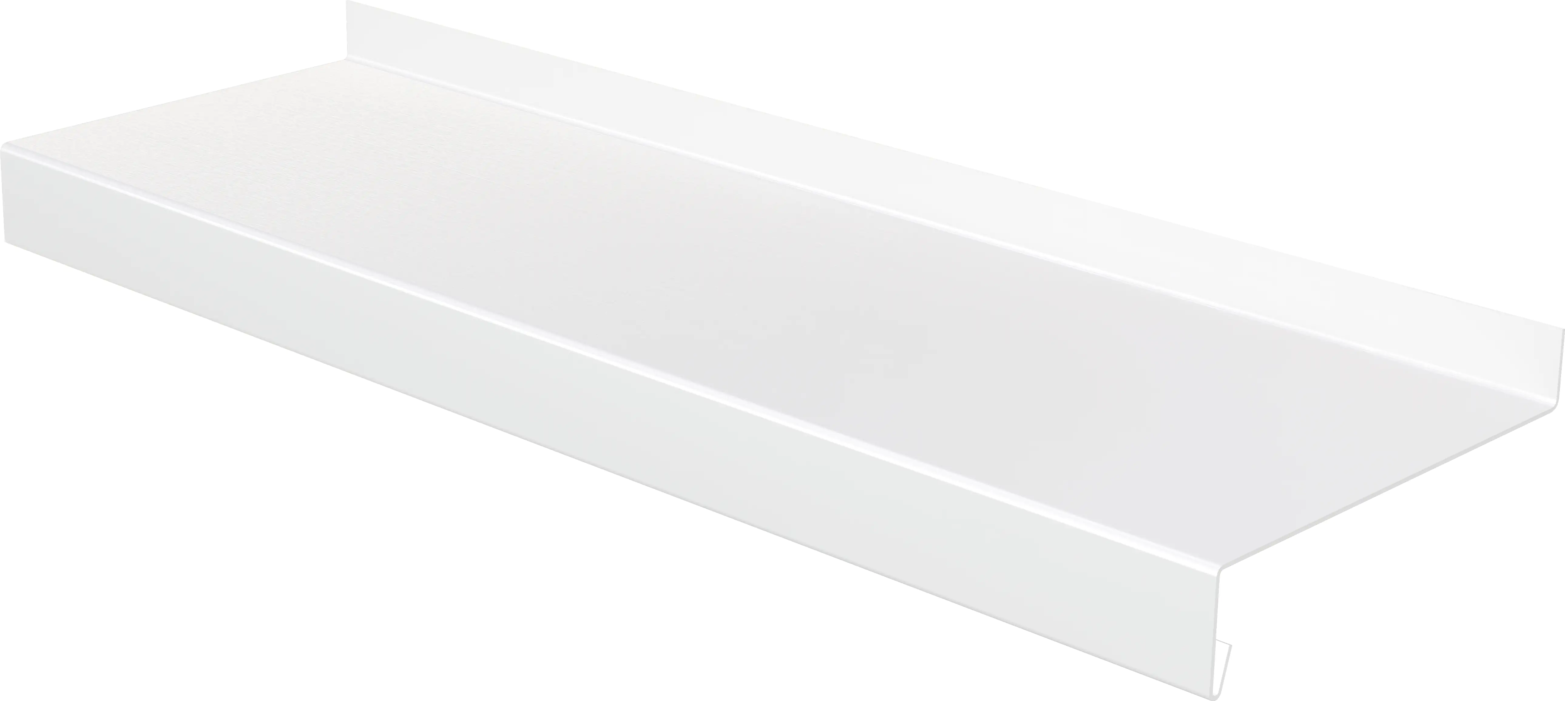 Sarei Fensterblech Aluminium weiß Ausladung 50 mm Länge 3000 mm