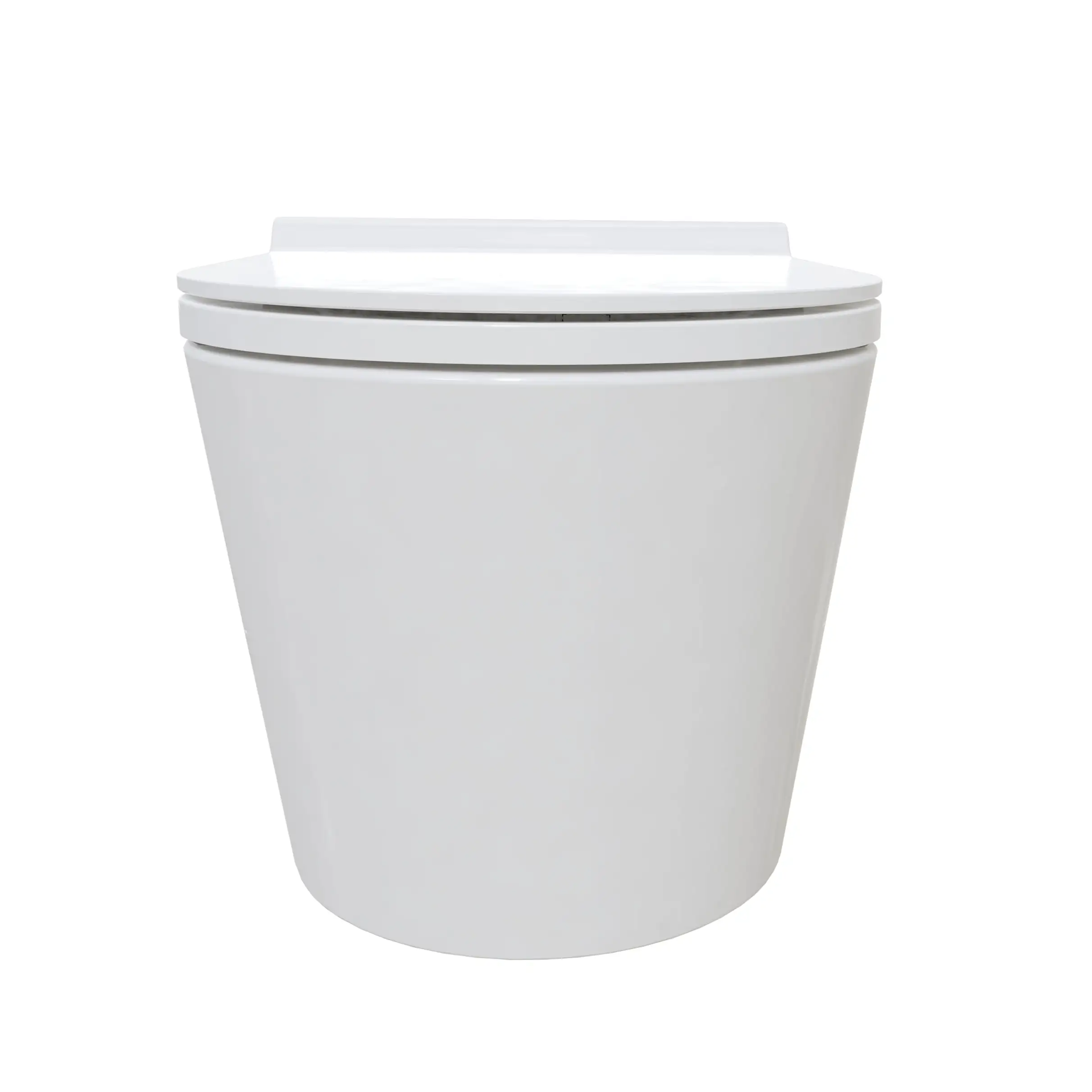 Adoomo Wand Dusch-WC spülrandlos Tiefspüler weiß inkl. WC Sitz