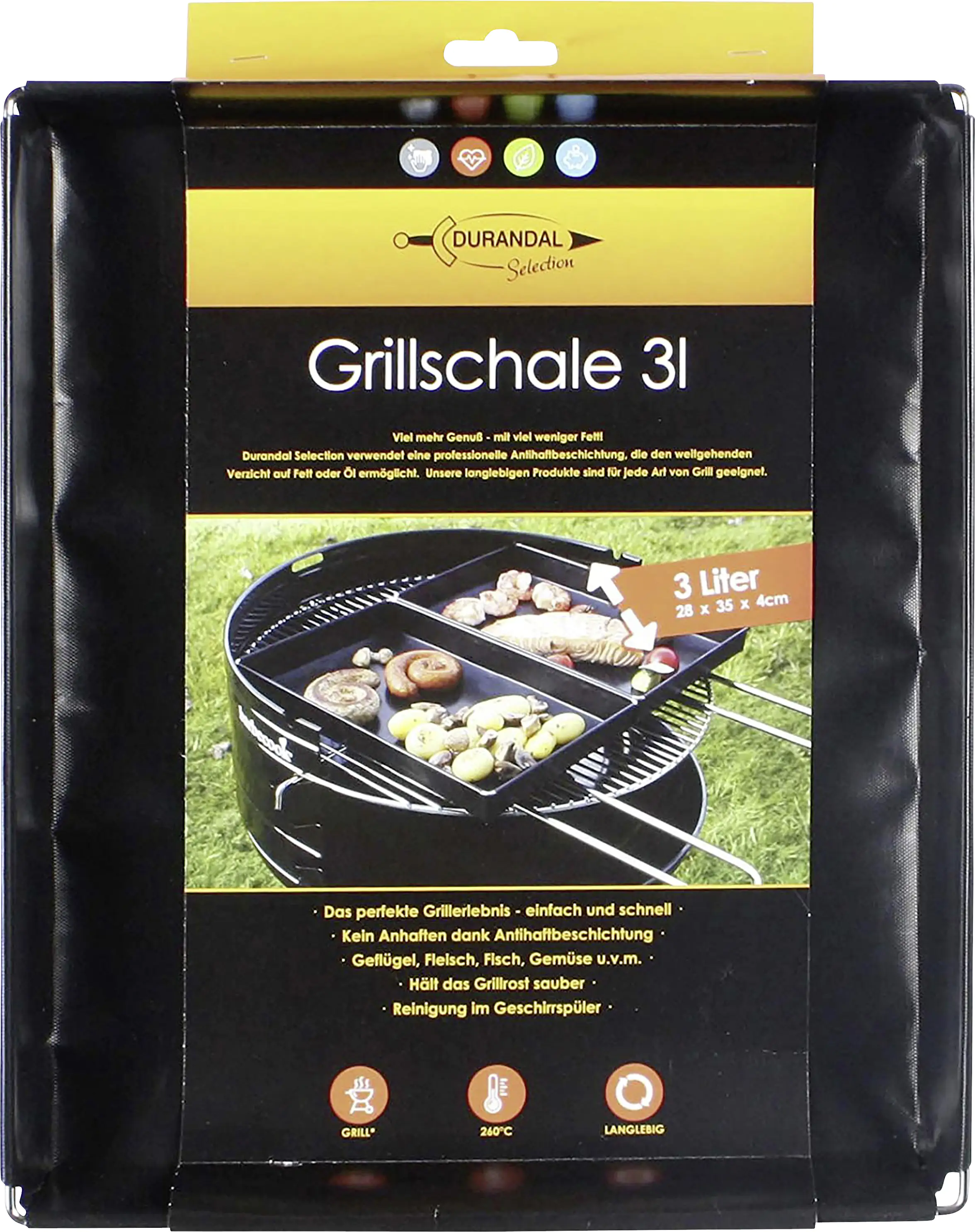 Brozio Durandal Selection Grillschale 3 L