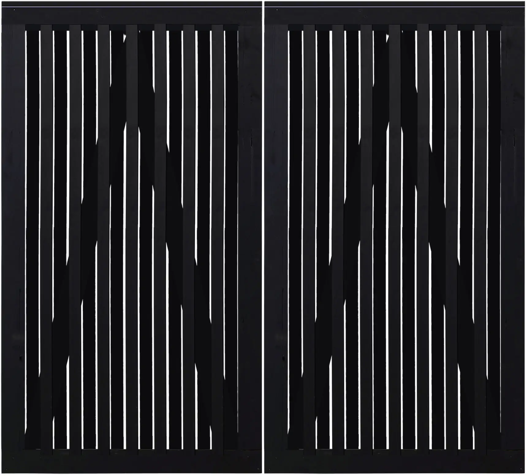 Plus Doppeltor Nagano 200 x 180 cm RAL 9005 Schwarz Plus Doppeltor Nagano 200 x 180 cm RAL 9005 Schwarz