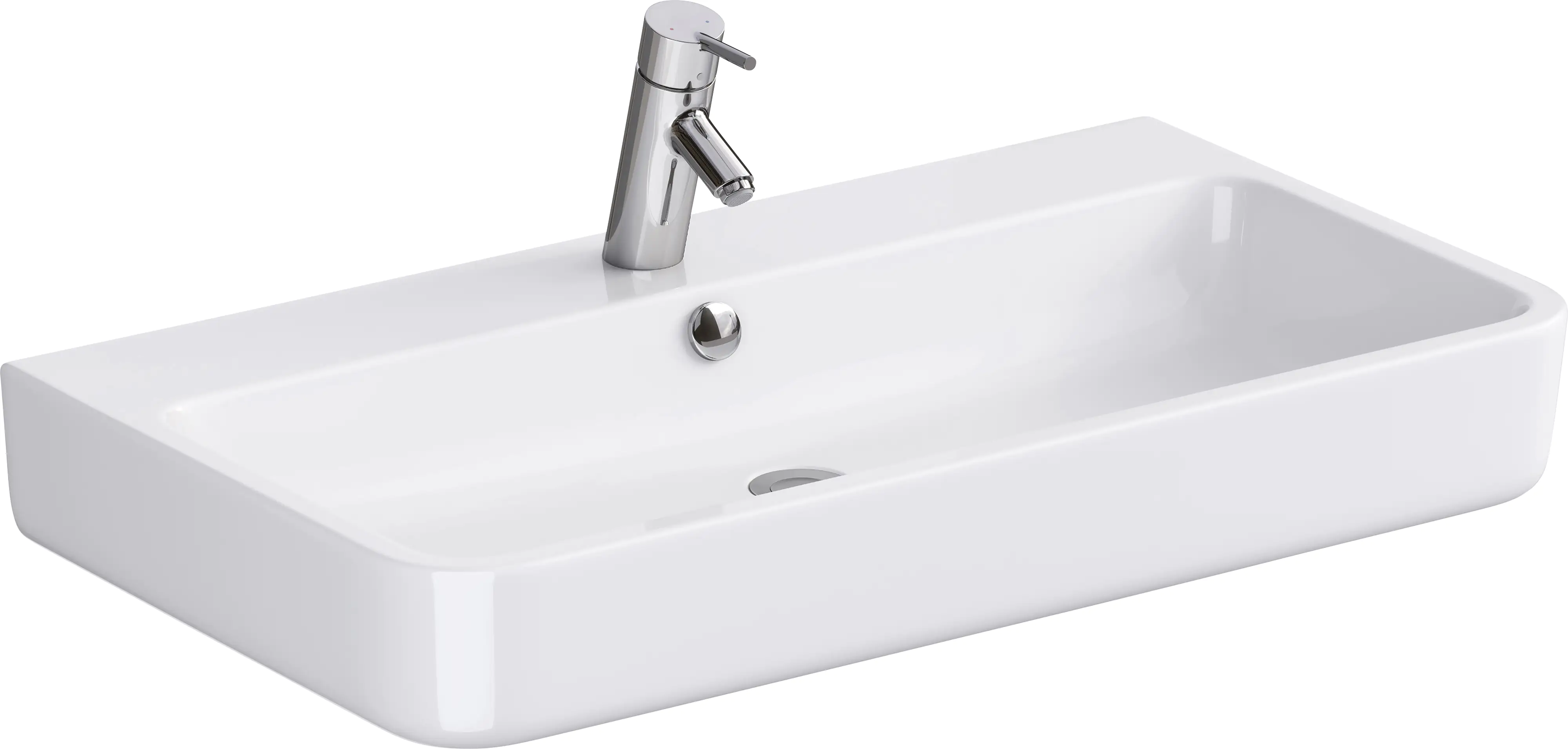 Primaster Keramikwaschbecken 80 cm Marina weiß