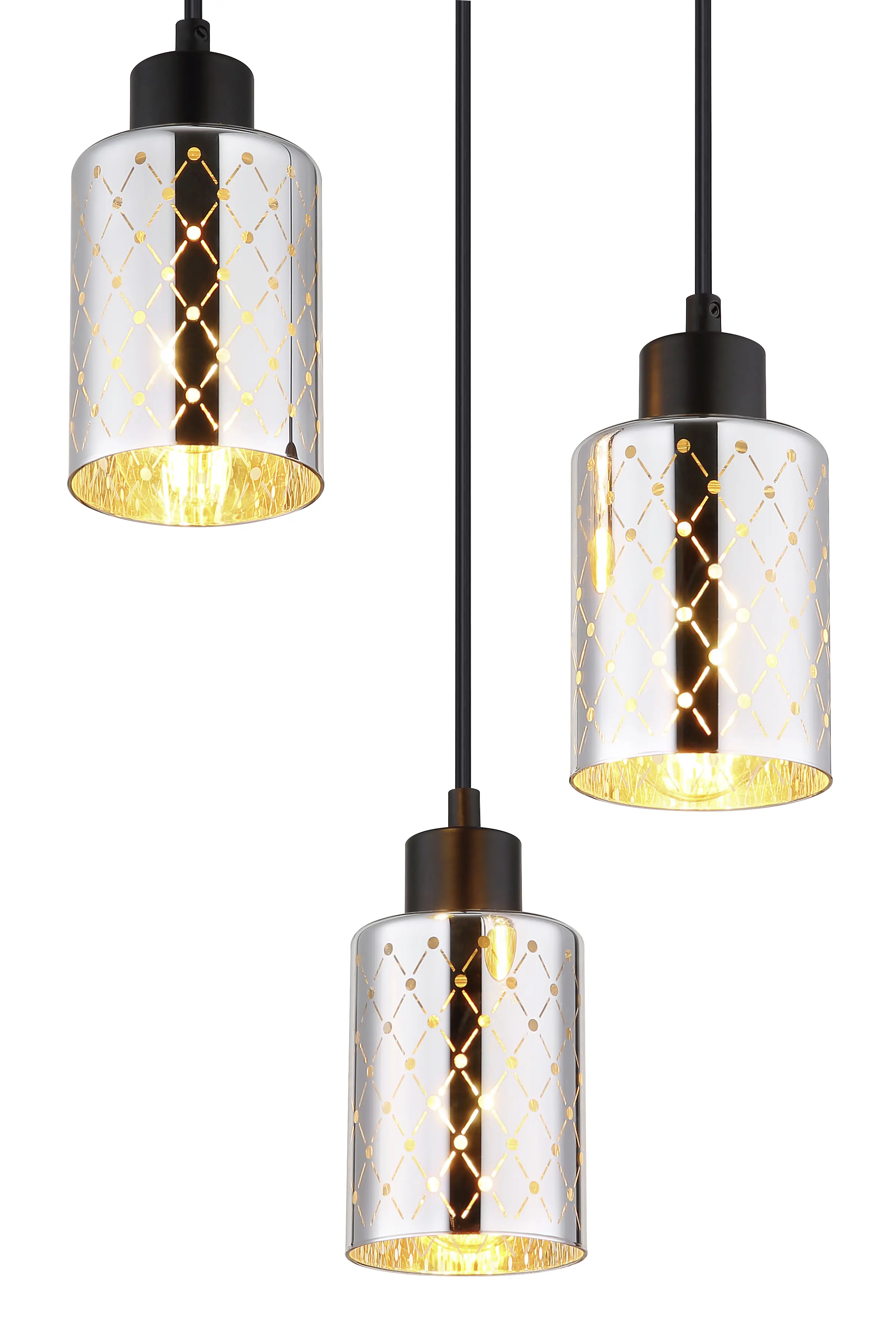 Globo Hängeleuchte Alonso 29 x 120 cm Ø x H schwarz