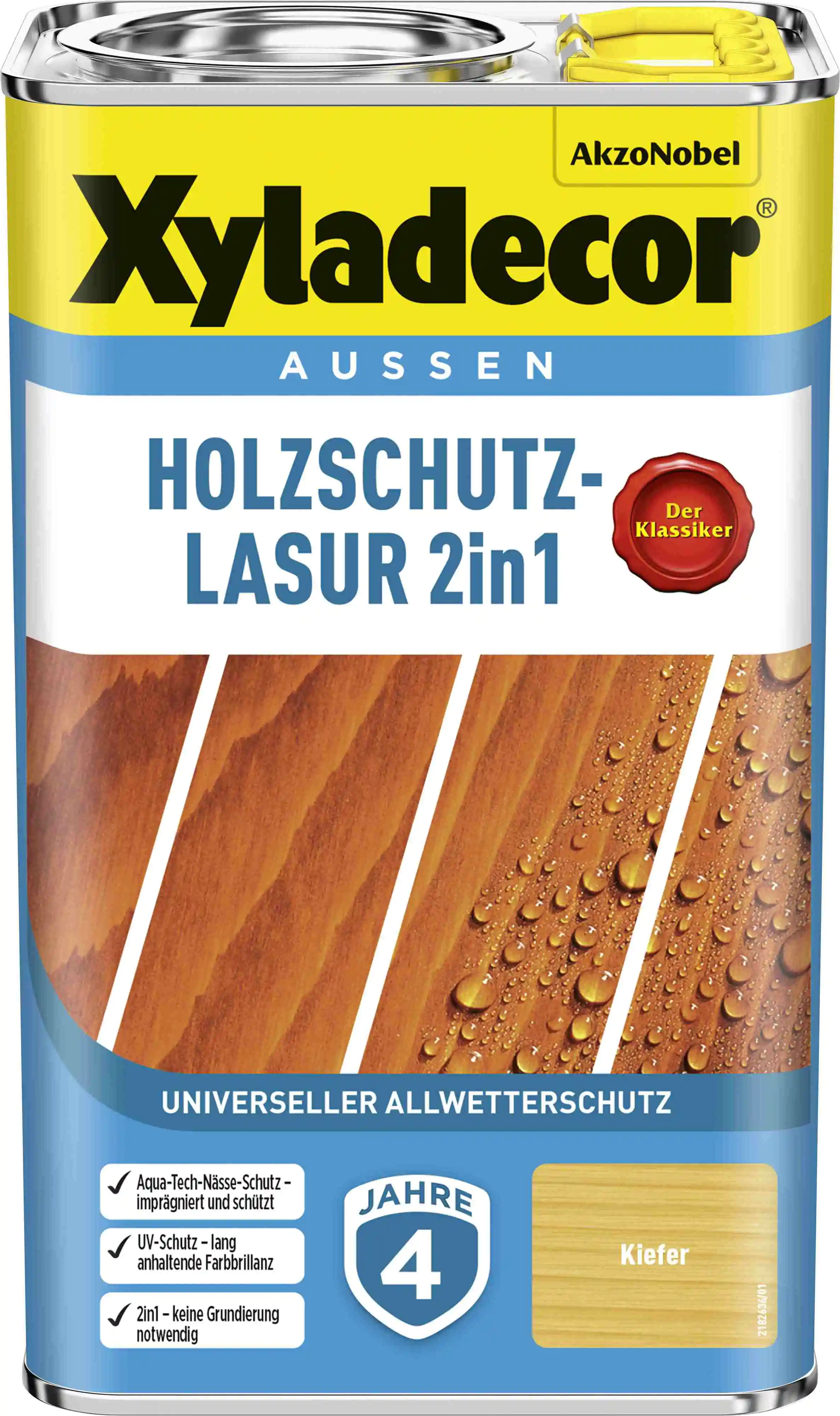 Xyladecor Holzschutzlasur 2,5 L kiefer 2in1