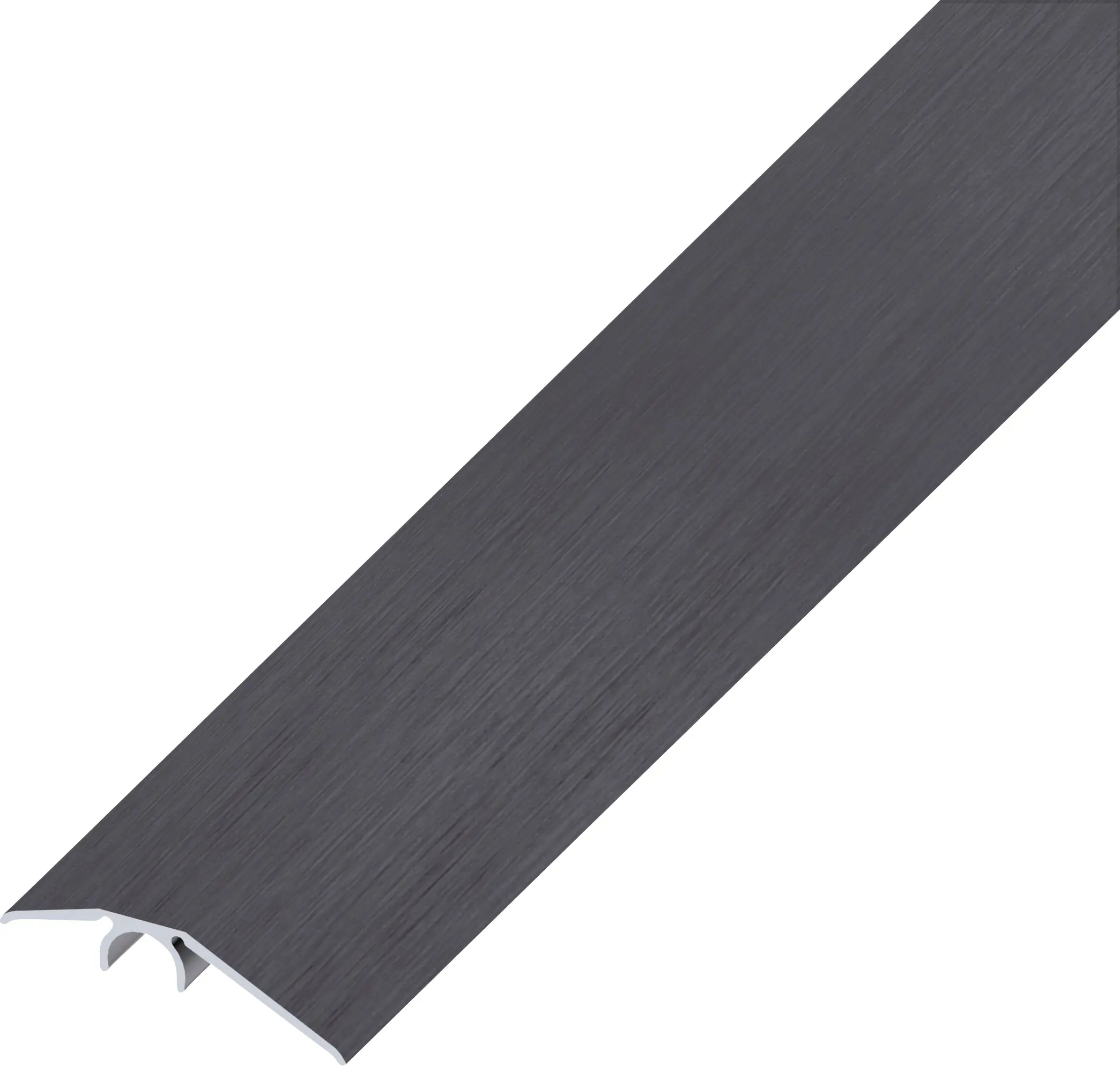 alfer Niveauausgleichs-Profil 1 m, 40 mm Alu eloxiert gebürstet dunkelgrau