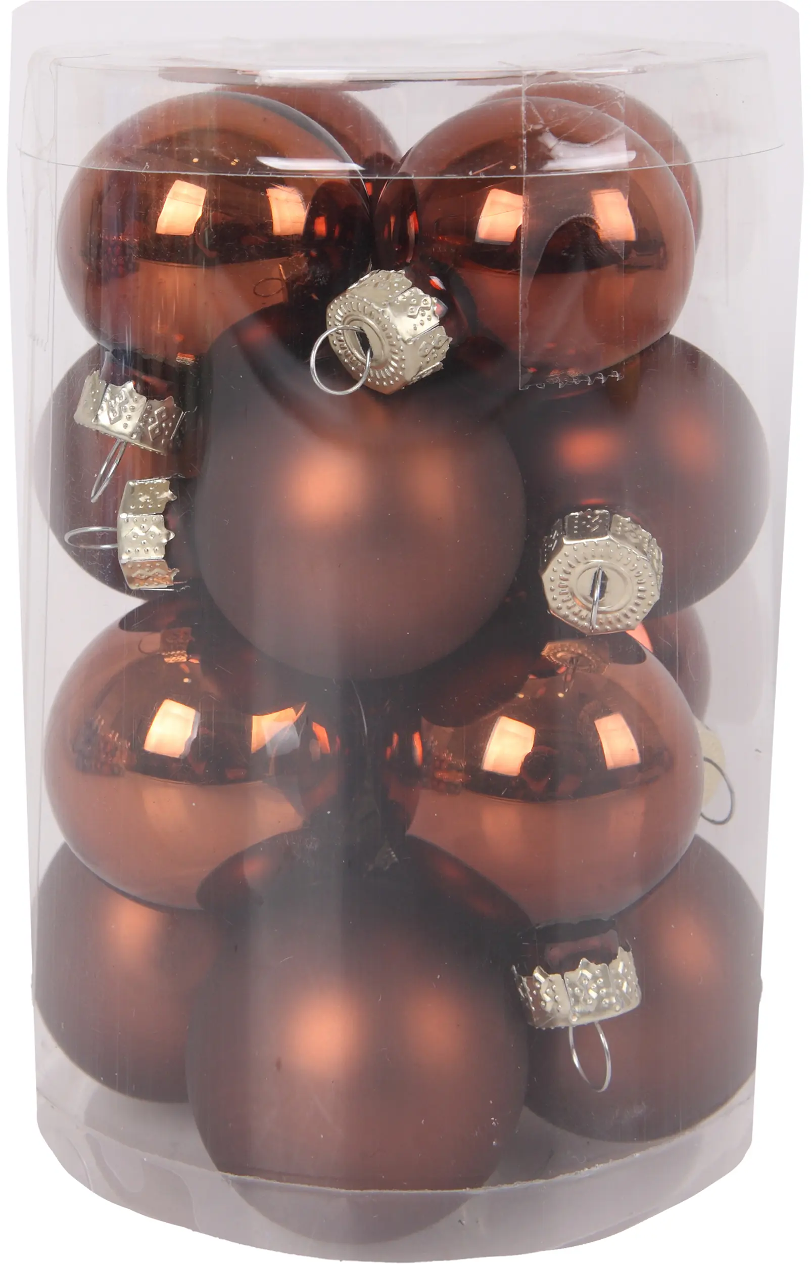 TrendLine Weihnachtskugeln aus Glas Ø 3,5 cm espresso 16 Stück TrendLine Weihnachtskugeln aus Glas Ø 3,5 cm espresso 16 Stück