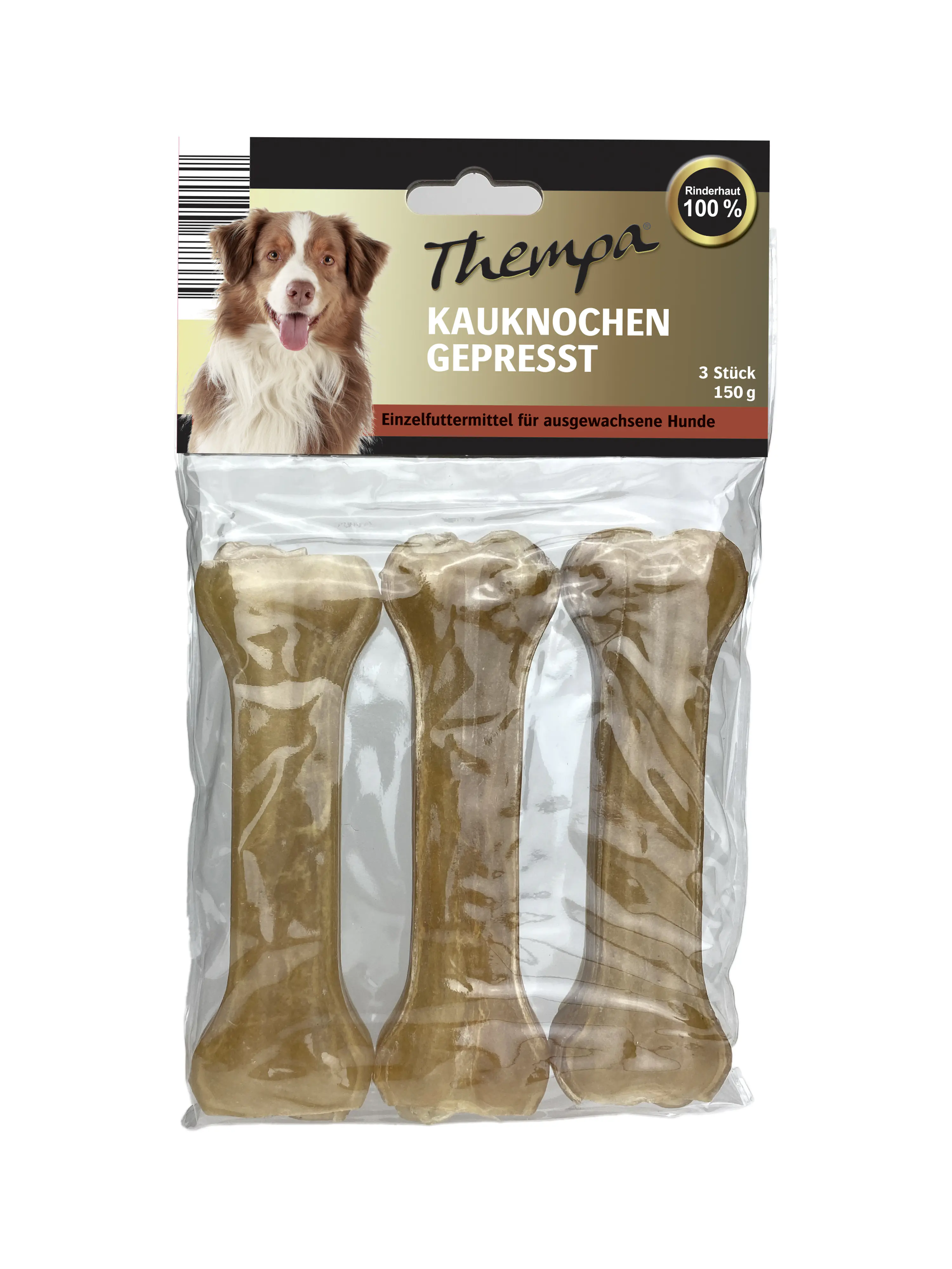 Thempa Hundesnack Adult Kauknochen 150 g Rind
