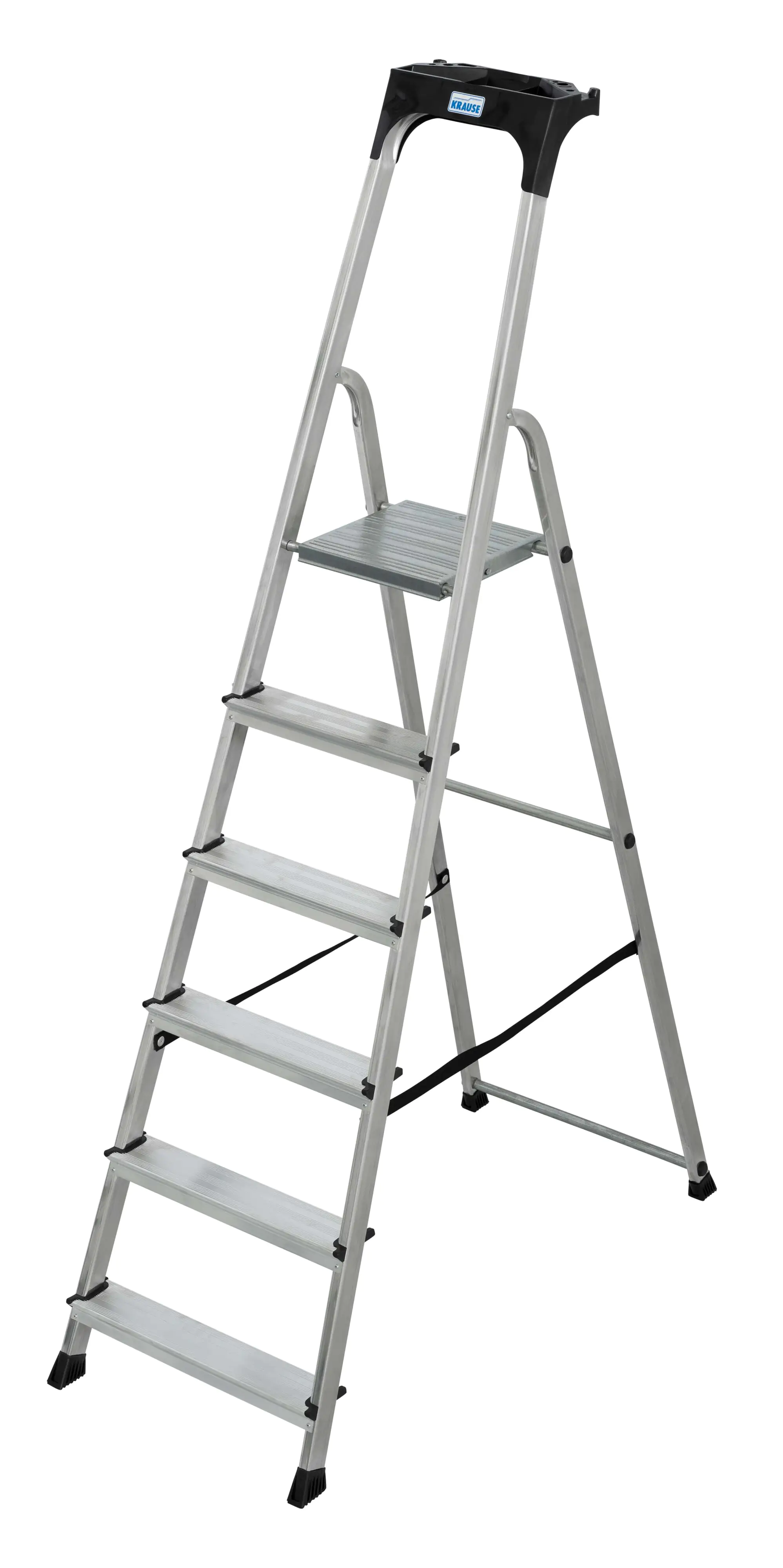 Krause Aluminium Stufen-Stehleiter CORDA 6 Stufen mit Ablageschale 3,20 m Krause Aluminium Stufen-Stehleiter CORDA 6 Stufen mit Ablageschale 3,20 m