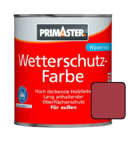 Primaster Wetterschutzfarbe 2,5 L schwedenrot