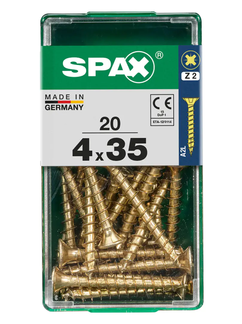 Spax Universalschrauben 4.0 x 35 mm PZ 2 - 20 Stk.