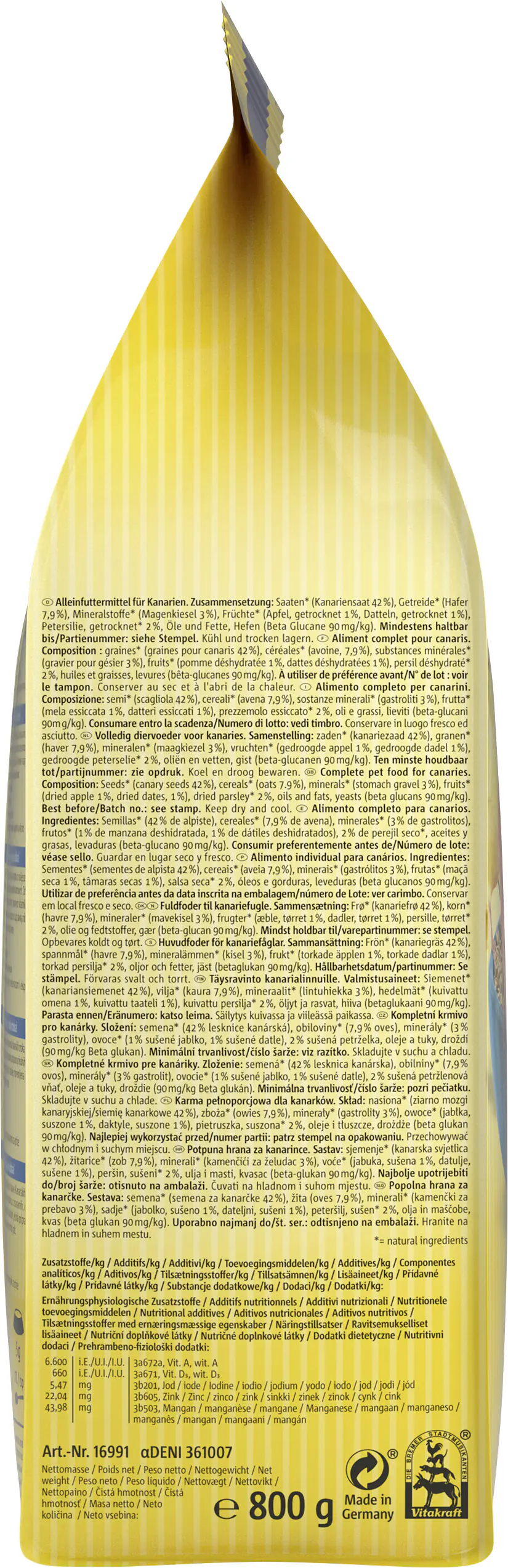 Vitakraft Canarian 800 g