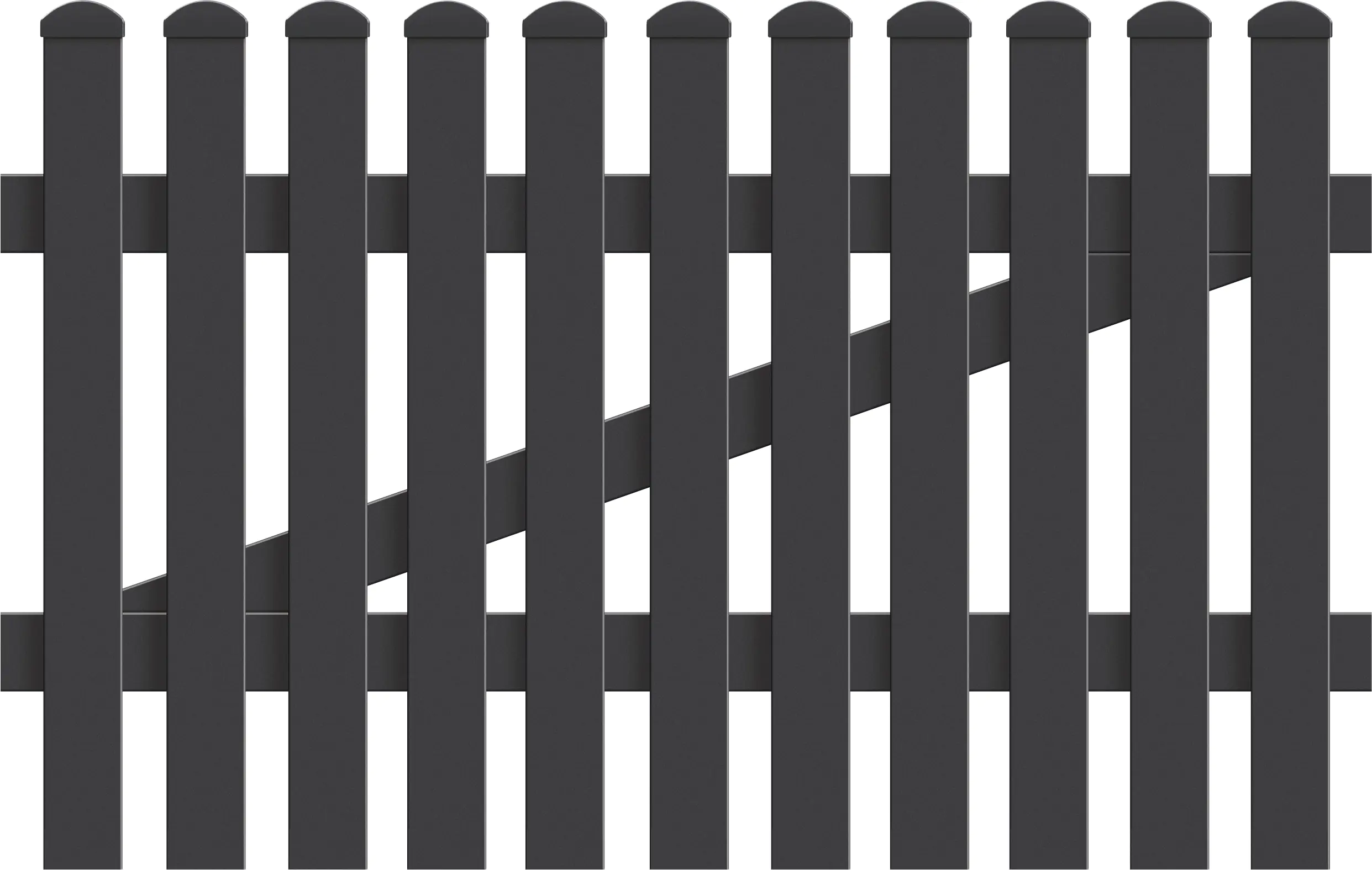 KM Zaun Zauntür Meran Gerade 125,8 x 120 cm, anthrazit, DIN links KM Zaun Zauntür Meran Gerade 125,8 x 120 cm, anthrazit, DIN links