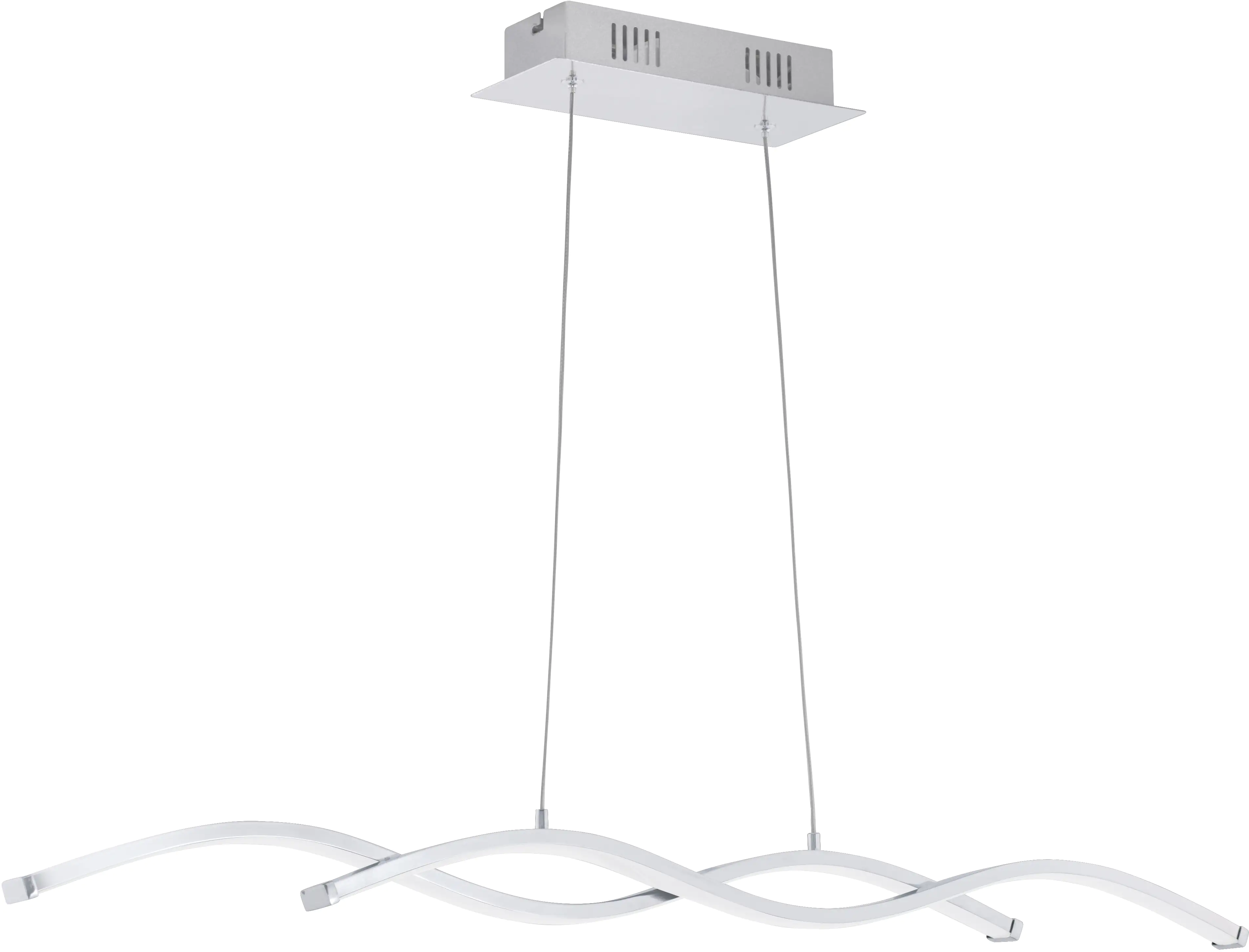 Eglo LED Pendelleuchte Lasana 2 chrom 87 x 8 cm warmweiß Eglo LED Pendelleuchte Lasana 2 chrom 87 x 8 cm warmweiß