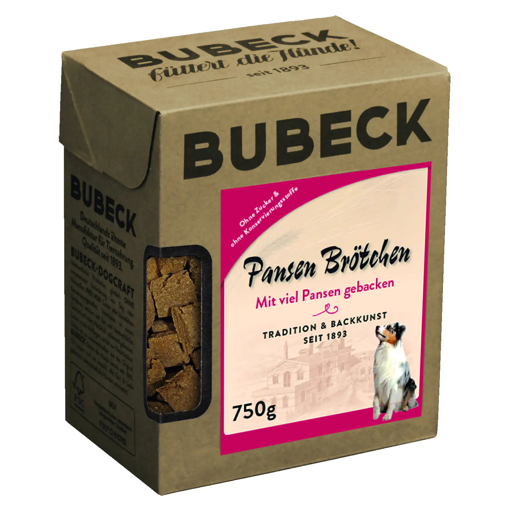 Bubeck Pansen Brötchen Adult Hundekuchen 750 g Bubeck Pansen Brötchen Adult Hundekuchen 750 g