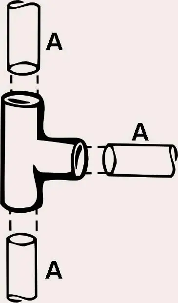 Cornat Löt-T-Stück Fitting Ø 22 mm