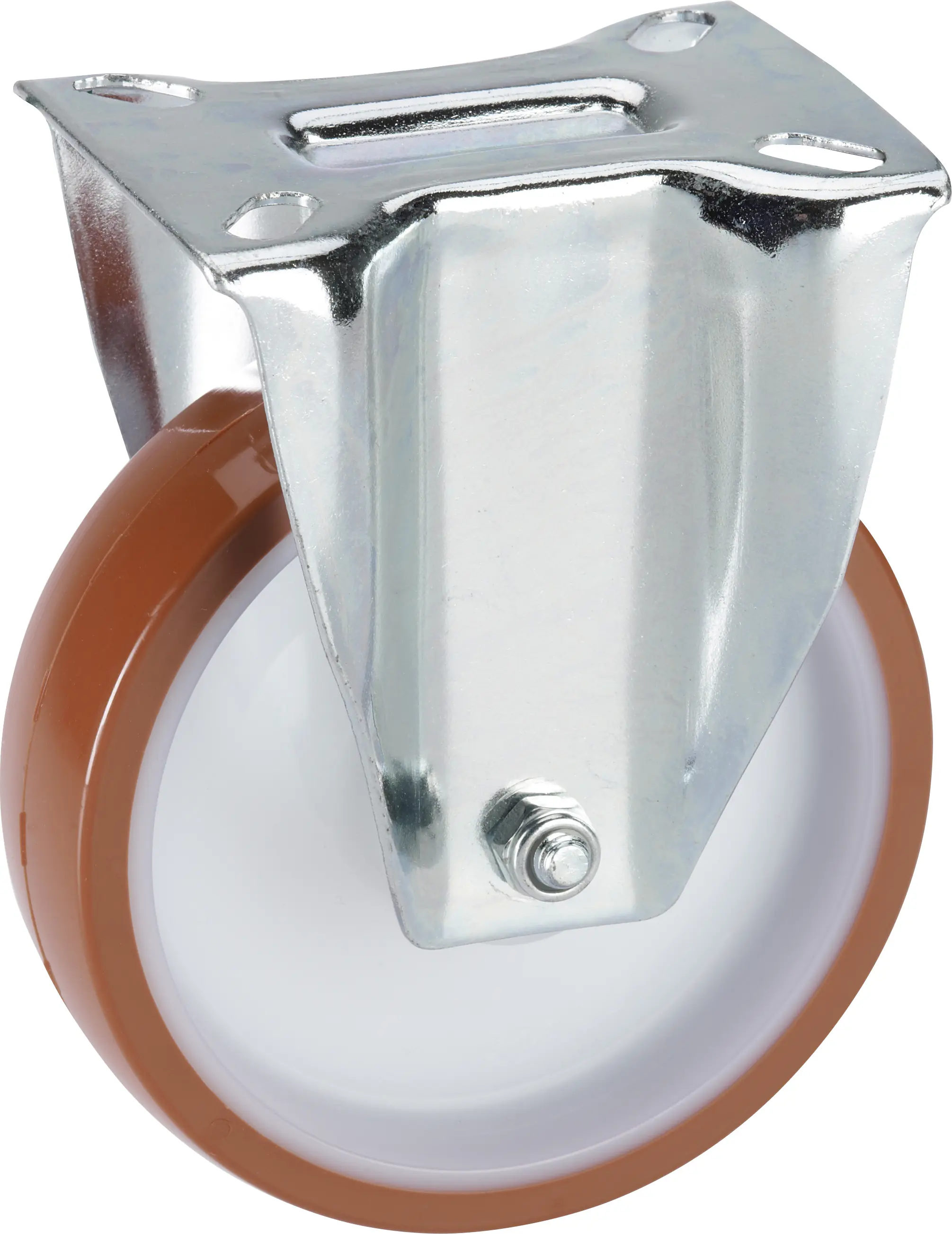 Transportgeräte-Bockrolle 100 x 30 mm Tragkr. 150 kg