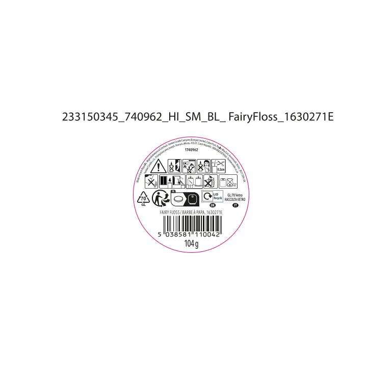 Yankee Candle Duftkerze Kleines Glas Fairy Floss 104 g, rosa Yankee Candle Duftkerze Kleines Glas Fairy Floss 104 g, rosa