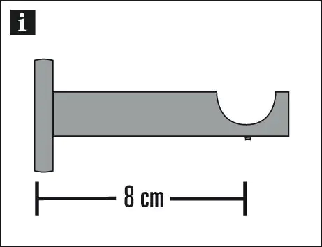 Gardinia Träger Winsor offen edelstahl-optik, Ø 25 mm Gardinia Träger Winsor offen edelstahl-optik, Ø 25 mm