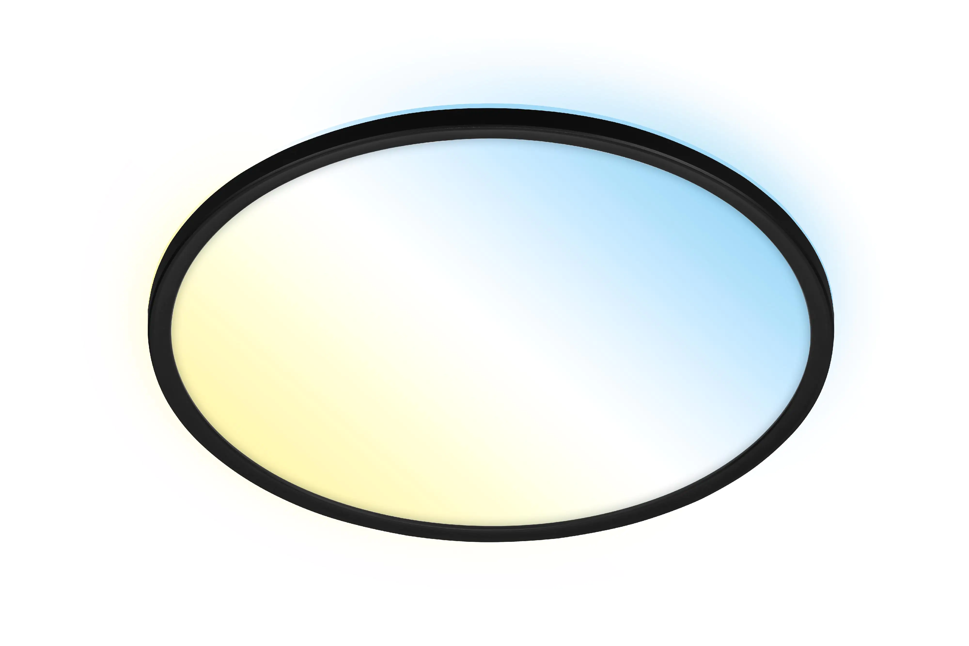 Briloner LED Panel Slim Ø 42 cm, schwarz, ultraflach CCT Briloner LED Panel Slim Ø 42 cm, schwarz, ultraflach CCT