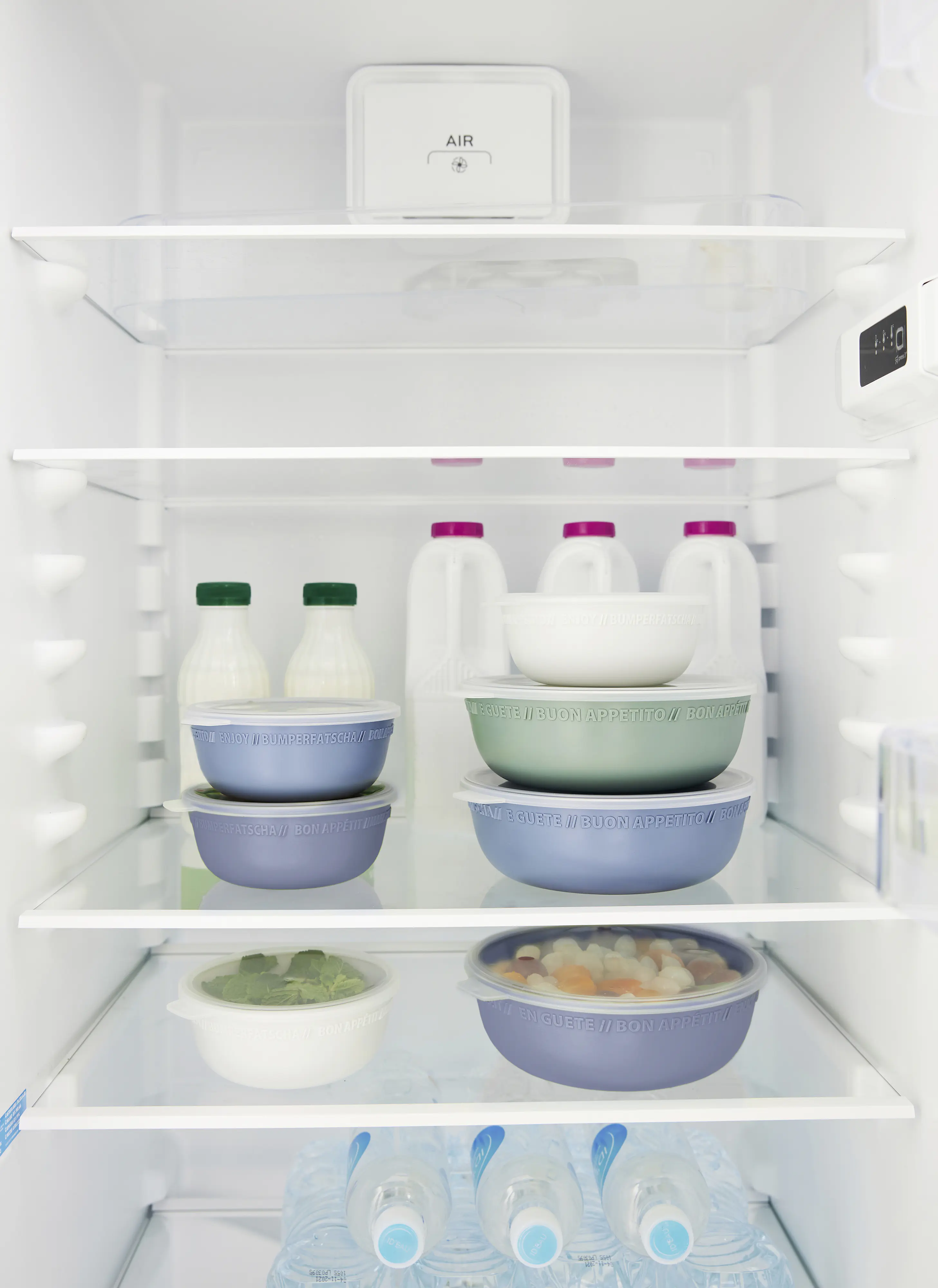 Rotho Schüssel mit Deckel 0,35 L Tresa mistletoe weiß