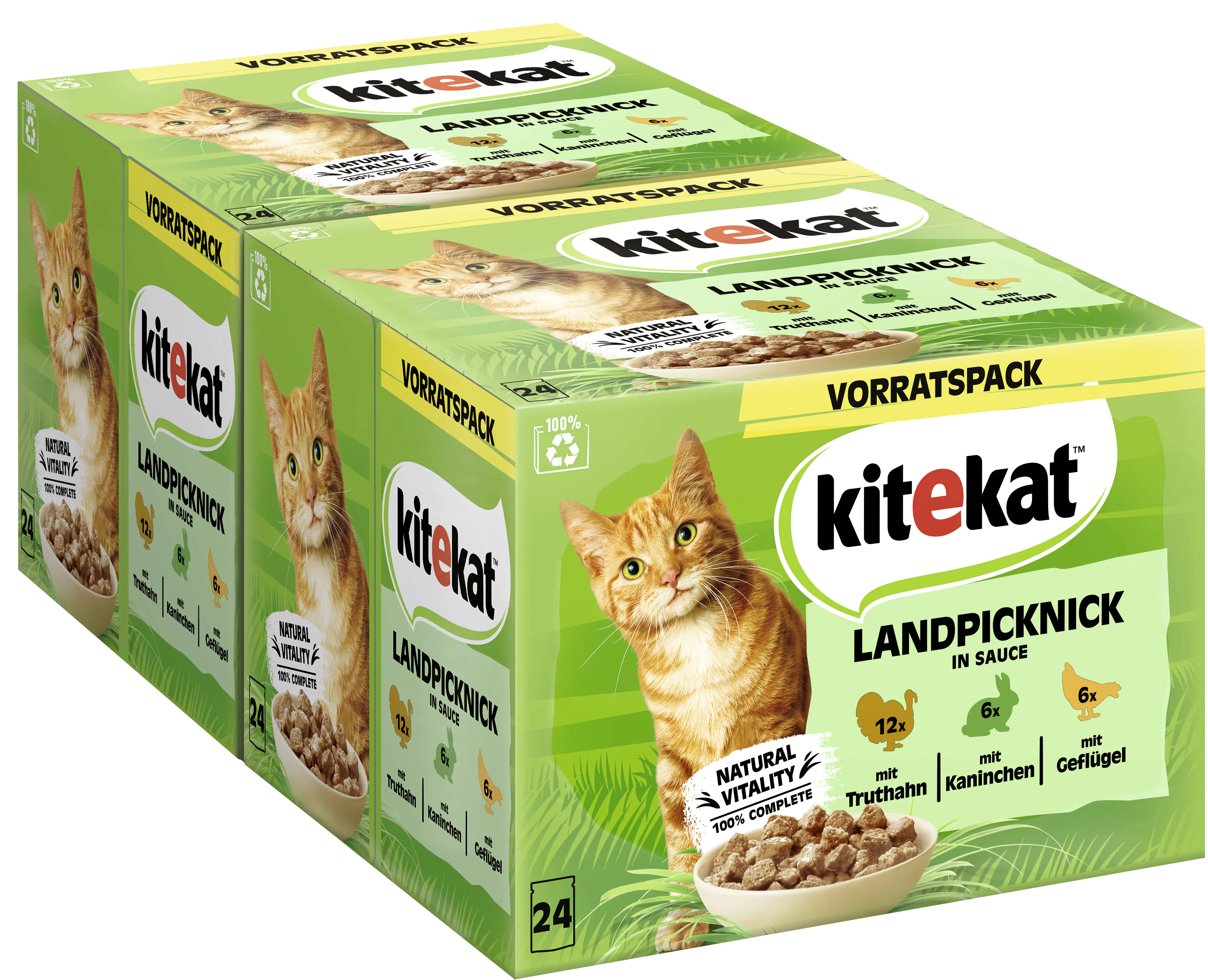 Kitekat Landpicknick in Sauce Multipack Vorratspack 24x85 g Kitekat Landpicknick in Sauce Multipack Vorratspack 24x85 g