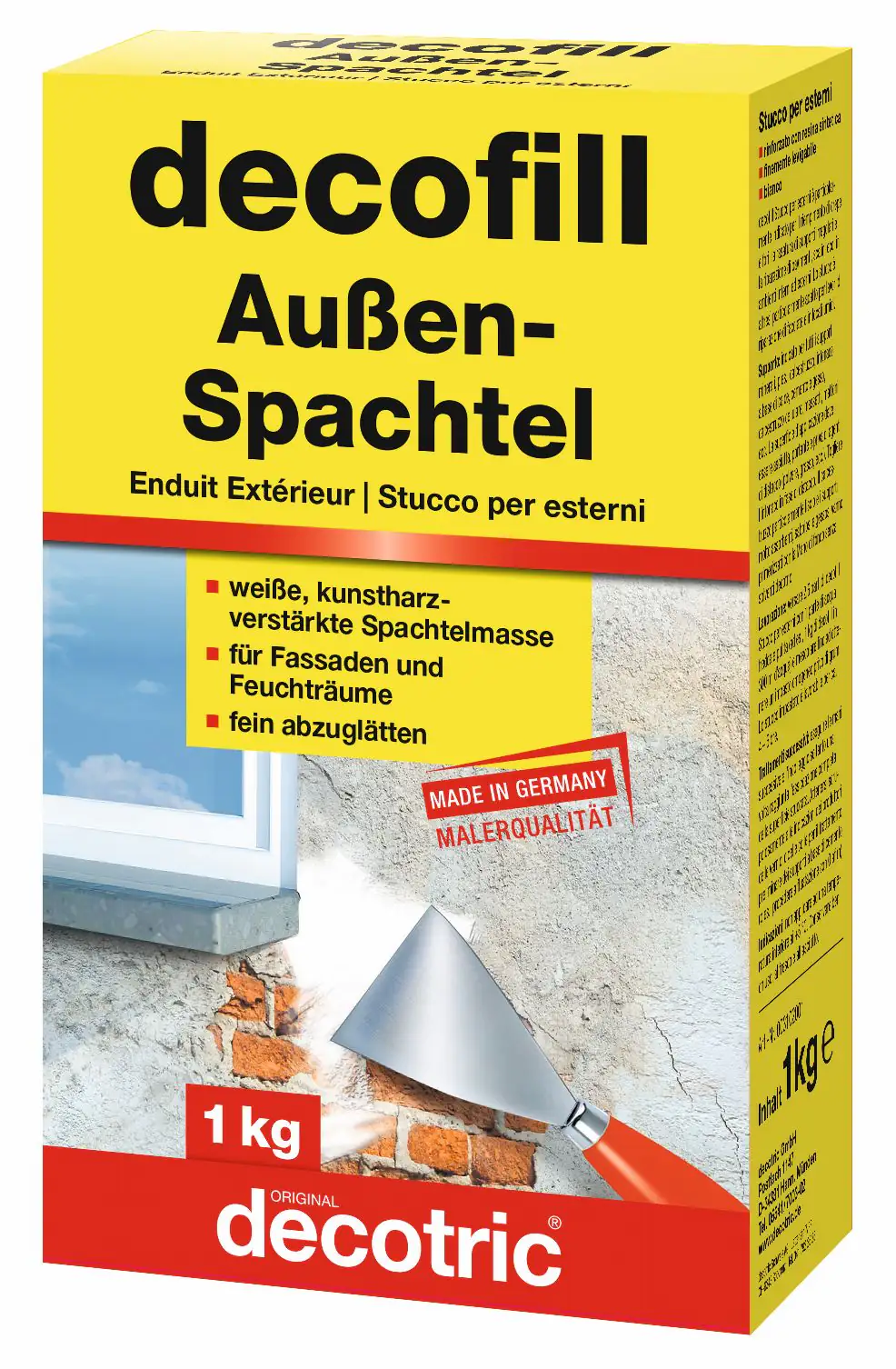 Decotric Decofill Außenspachtel 1 kg