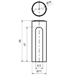 Alpertec Aufsteckhülse Ø 16 mm