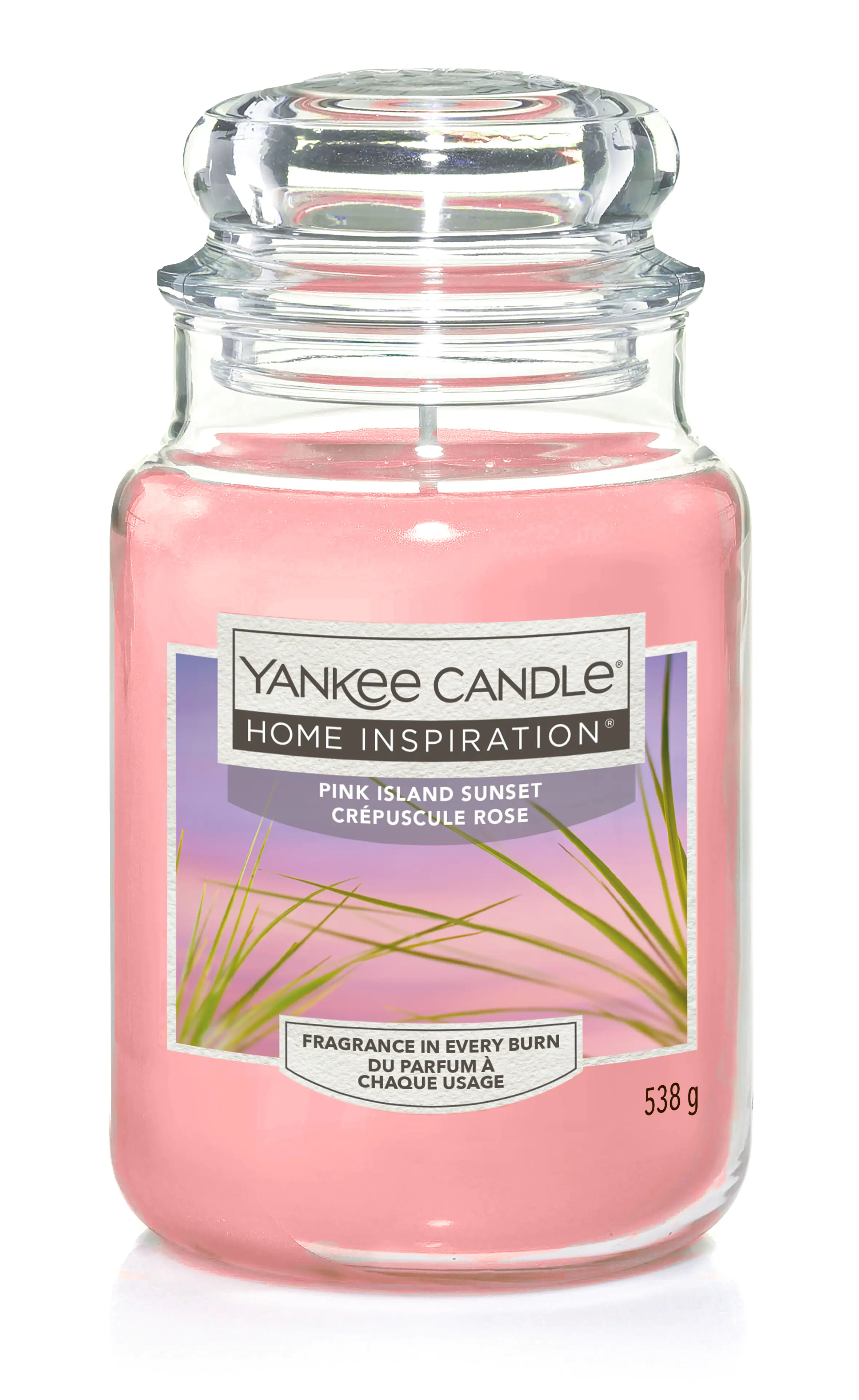 Yankee Candle Duftkerze Großes Glas Pink Island Sunset 538 g, rosa Yankee Candle Duftkerze Großes Glas Pink Island Sunset 538 g, rosa