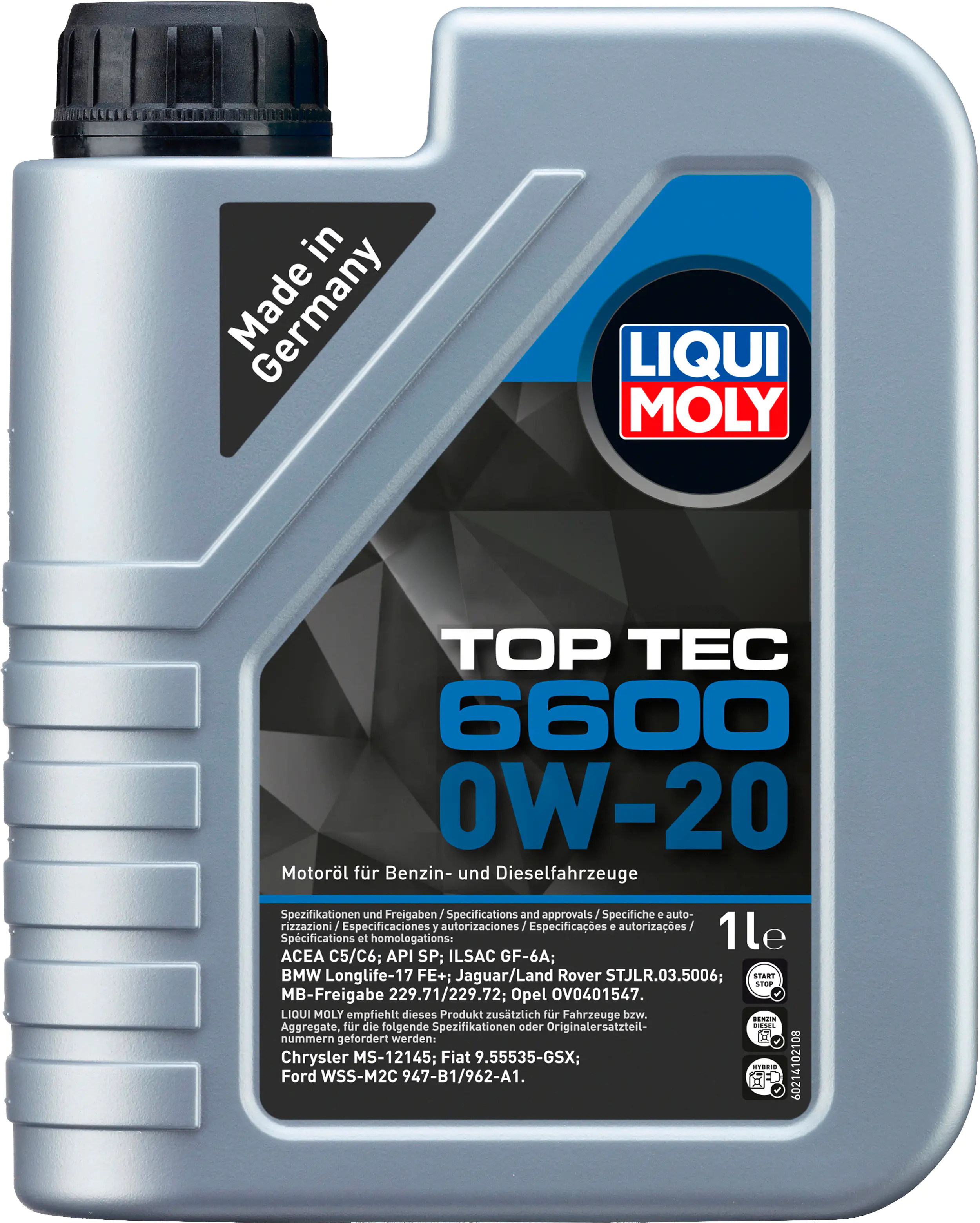 Liqui Moly Motoröl Top Tec 6600 0W-20 1 L