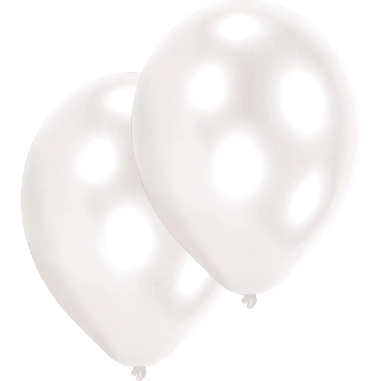10 Latexballons White 27,5 cm